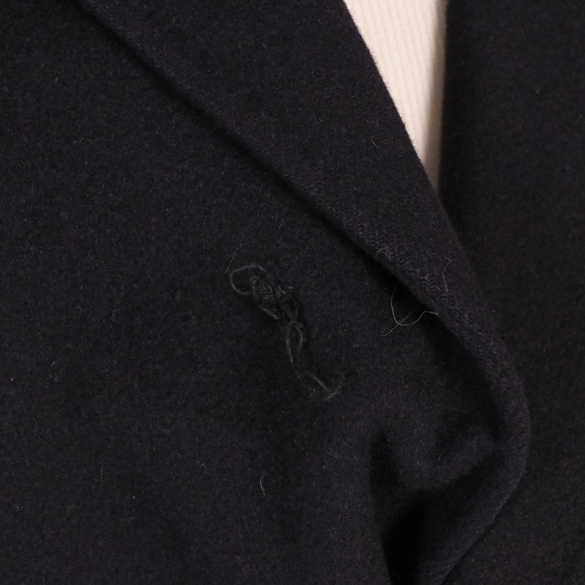 Men's Bernard Weatherill Navy and Taupe Wool Mid-Length Coats