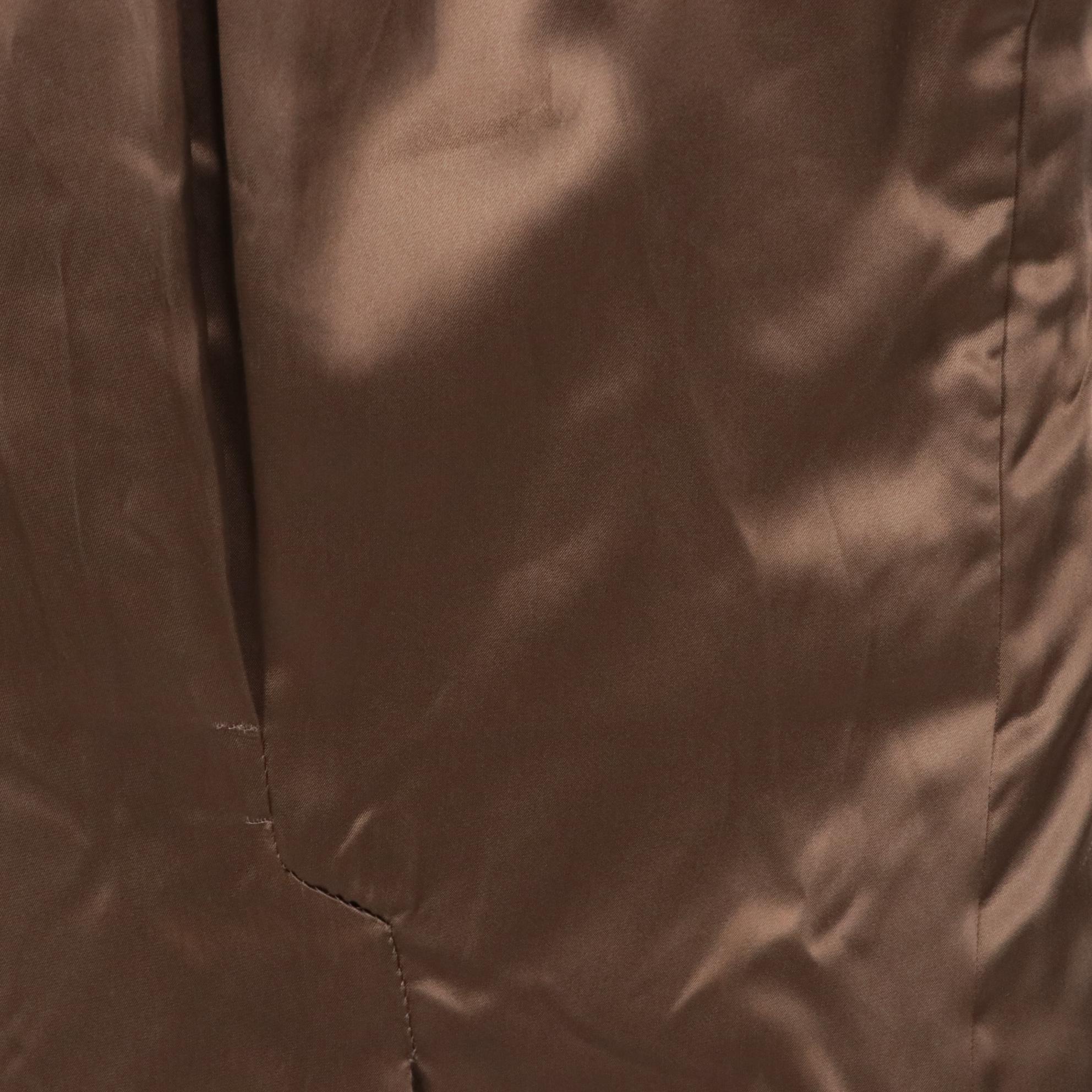 Men's Bernard Weatherill Navy and Taupe Wool Mid-Length Coats