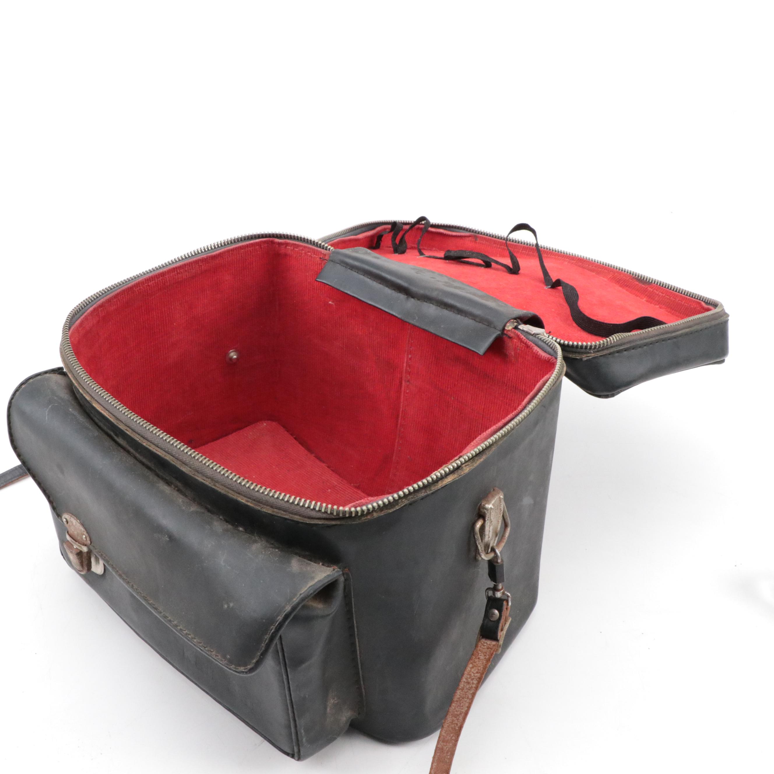 Nikon EM SLR Camera w/ Vivitar 55mm Macro Lens, Nikon Skylight Lens & Camera Bag