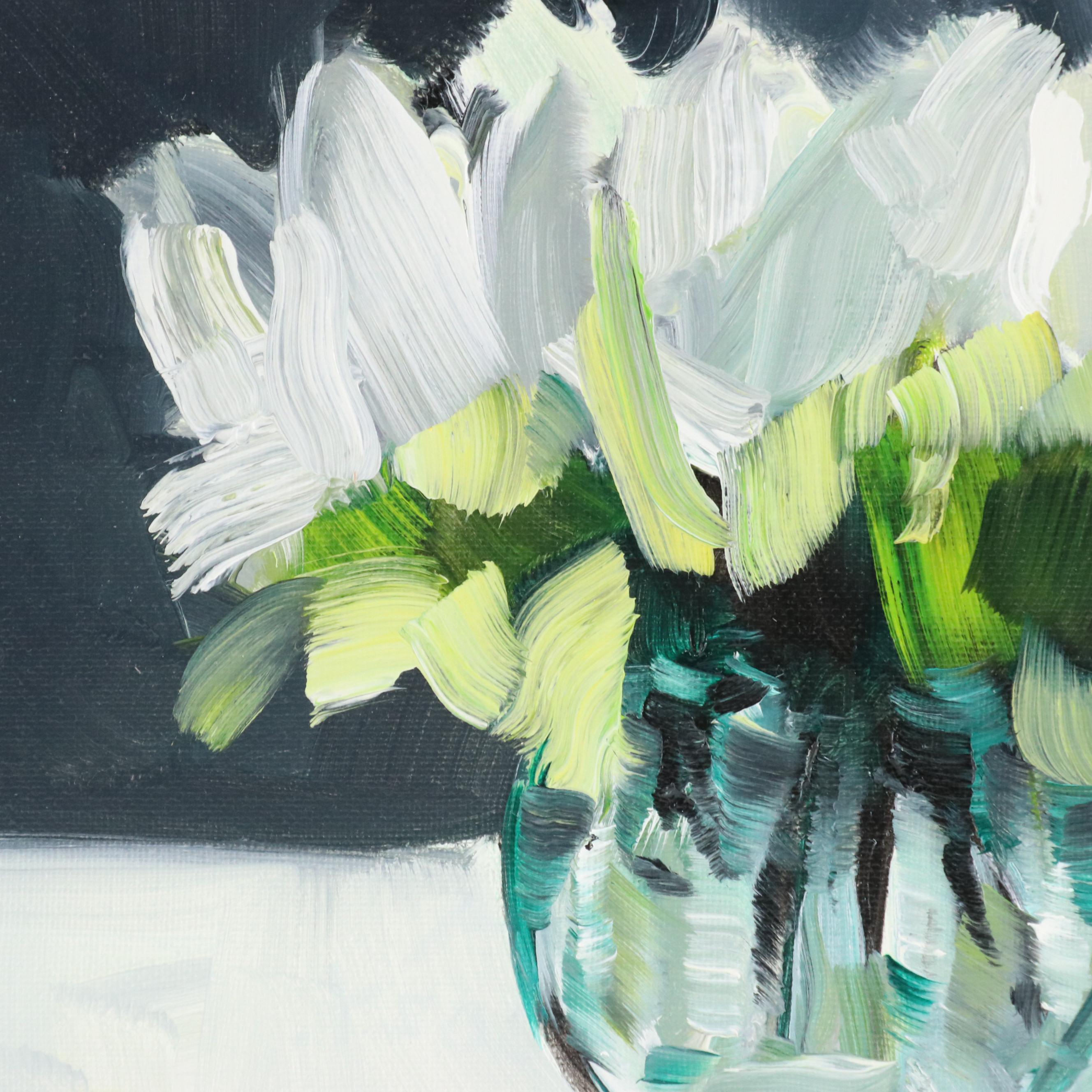 José M. Lima Floral Still Life Oil Painting, 2024