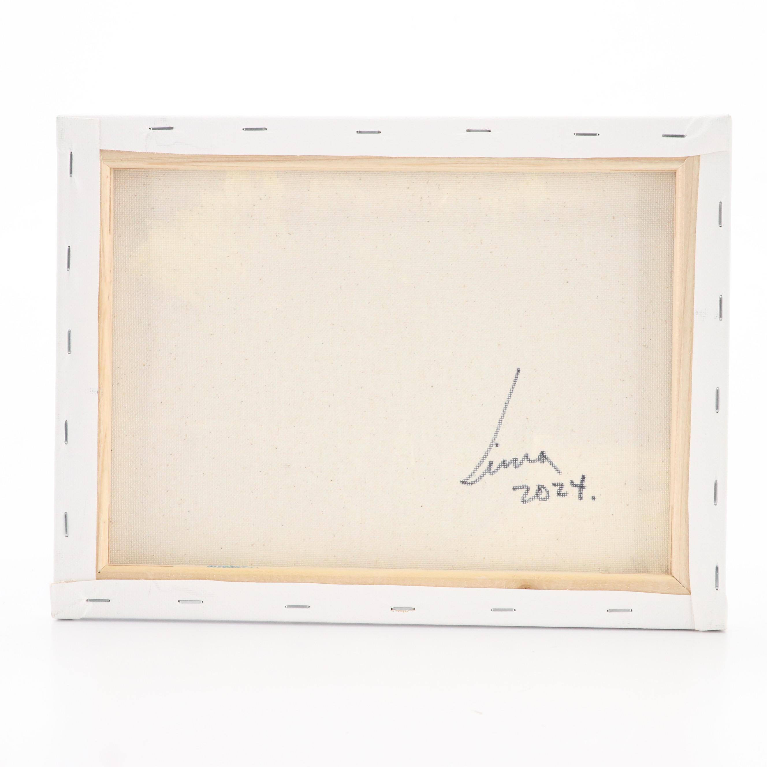 José M. Lima Floral Still Life Oil Painting, 2024