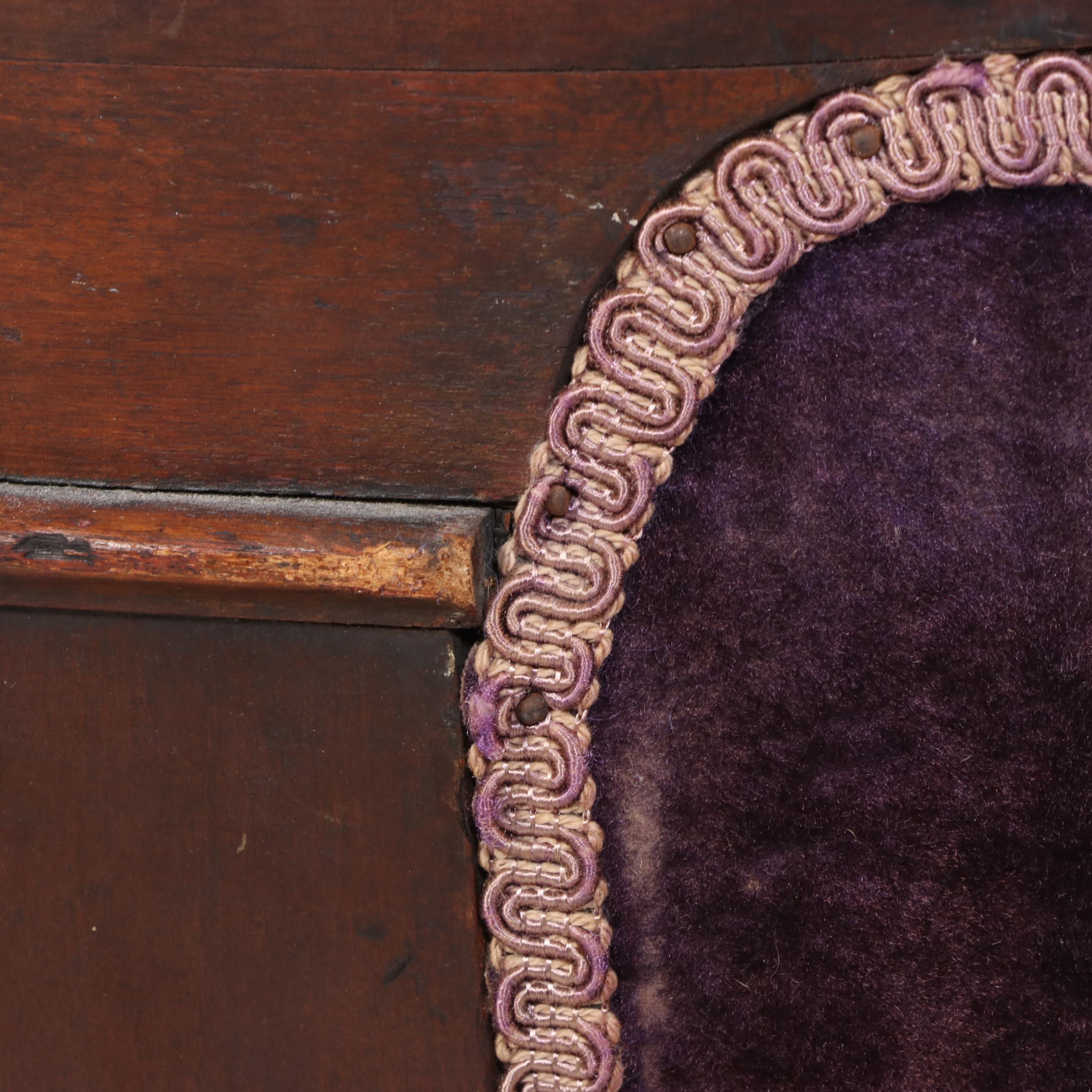 American Mahogany-Stained Birch Platform Rocker, Early 20th Century
