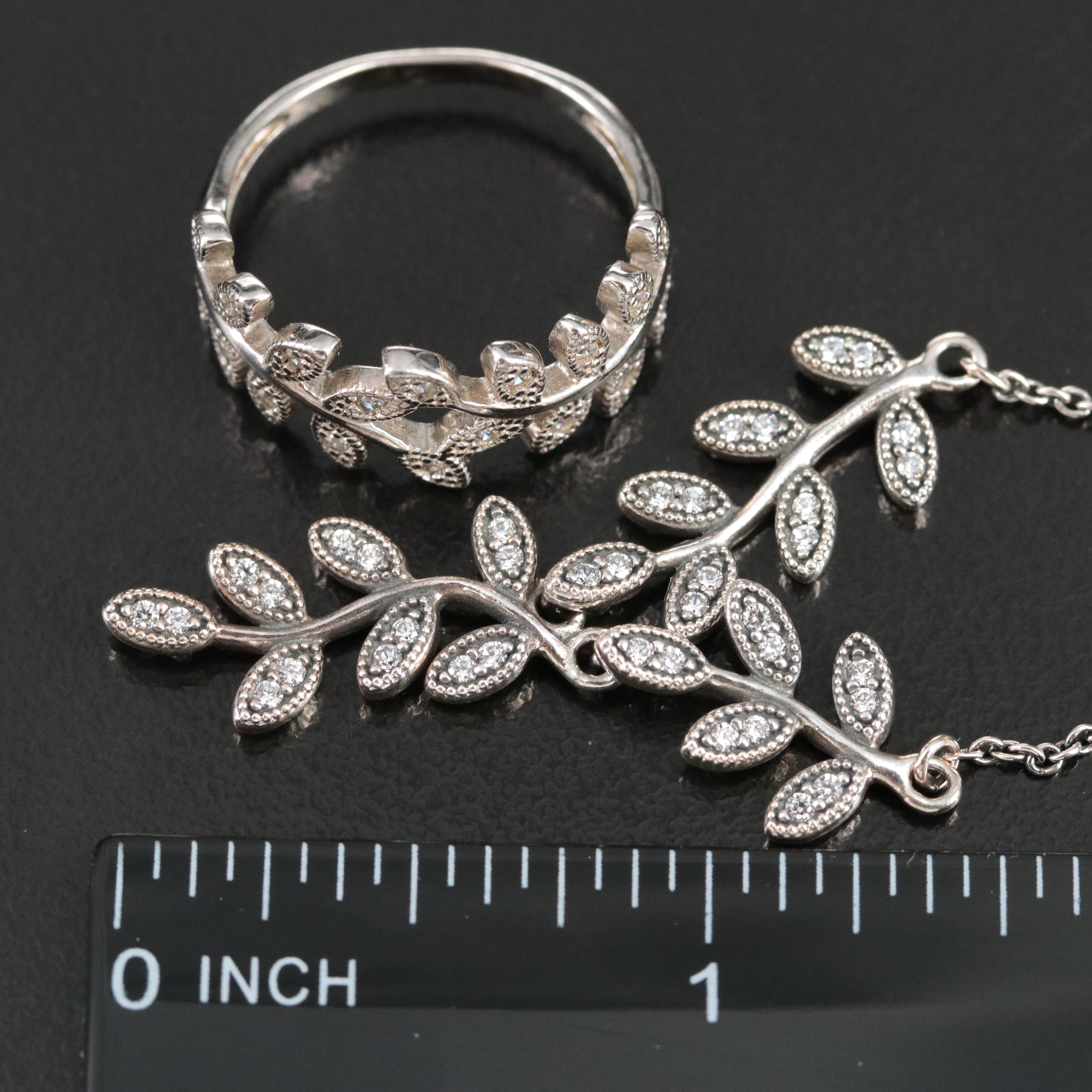 Pandora Featured in Sterling Jewelry Trio Including CZ