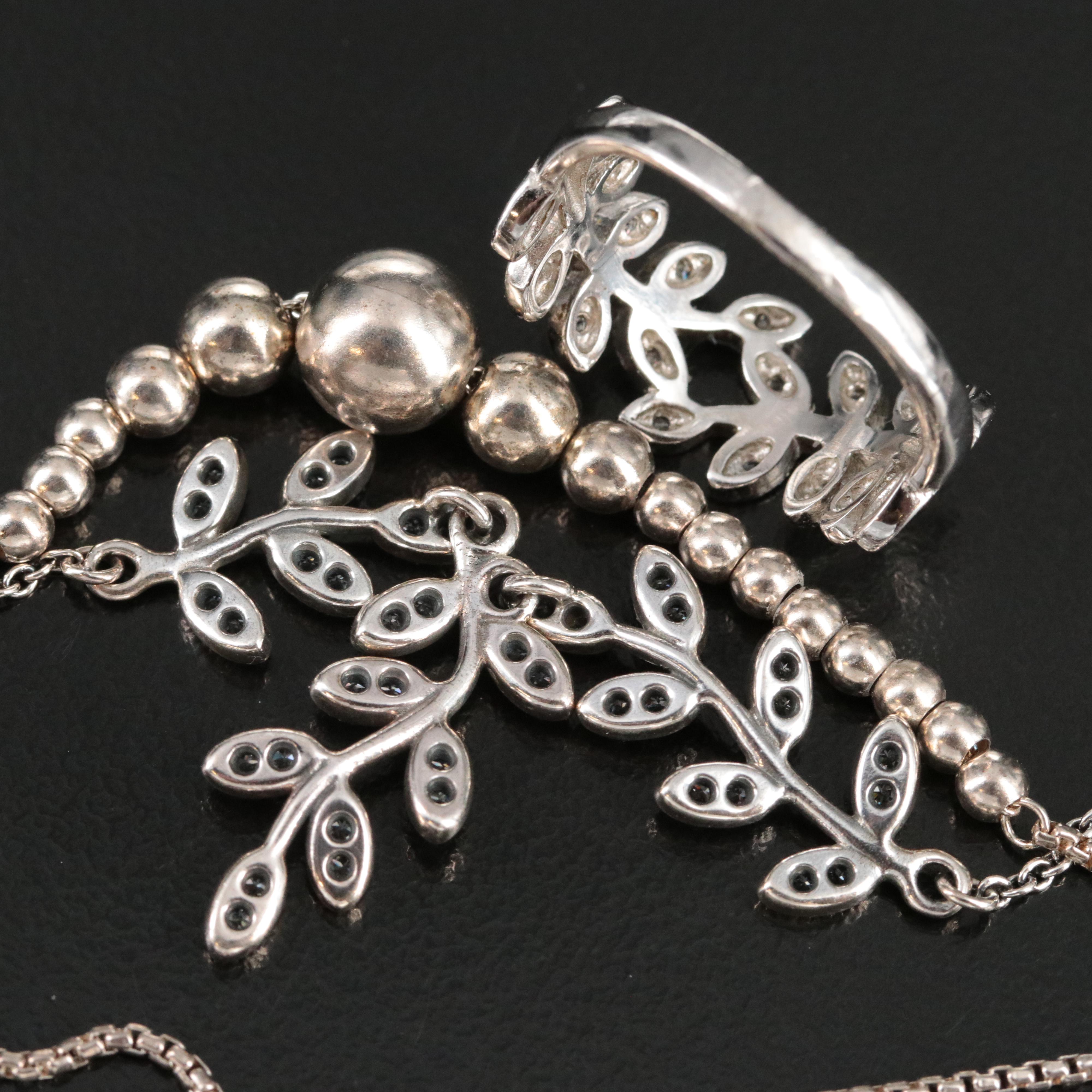 Pandora Featured in Sterling Jewelry Trio Including CZ