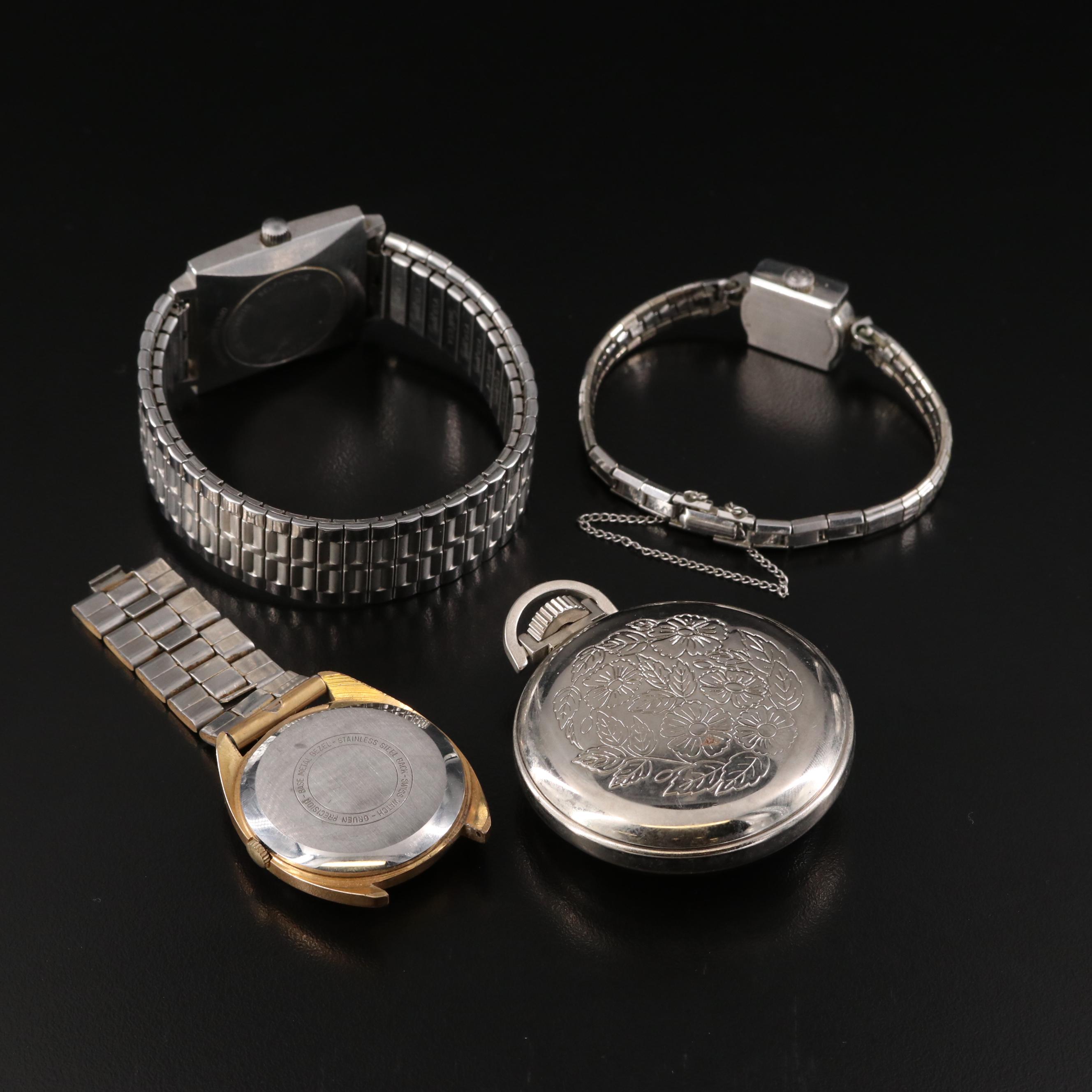 Vintage Hamilton, Benrus, Gruen, & Westclox Mechanical Watches