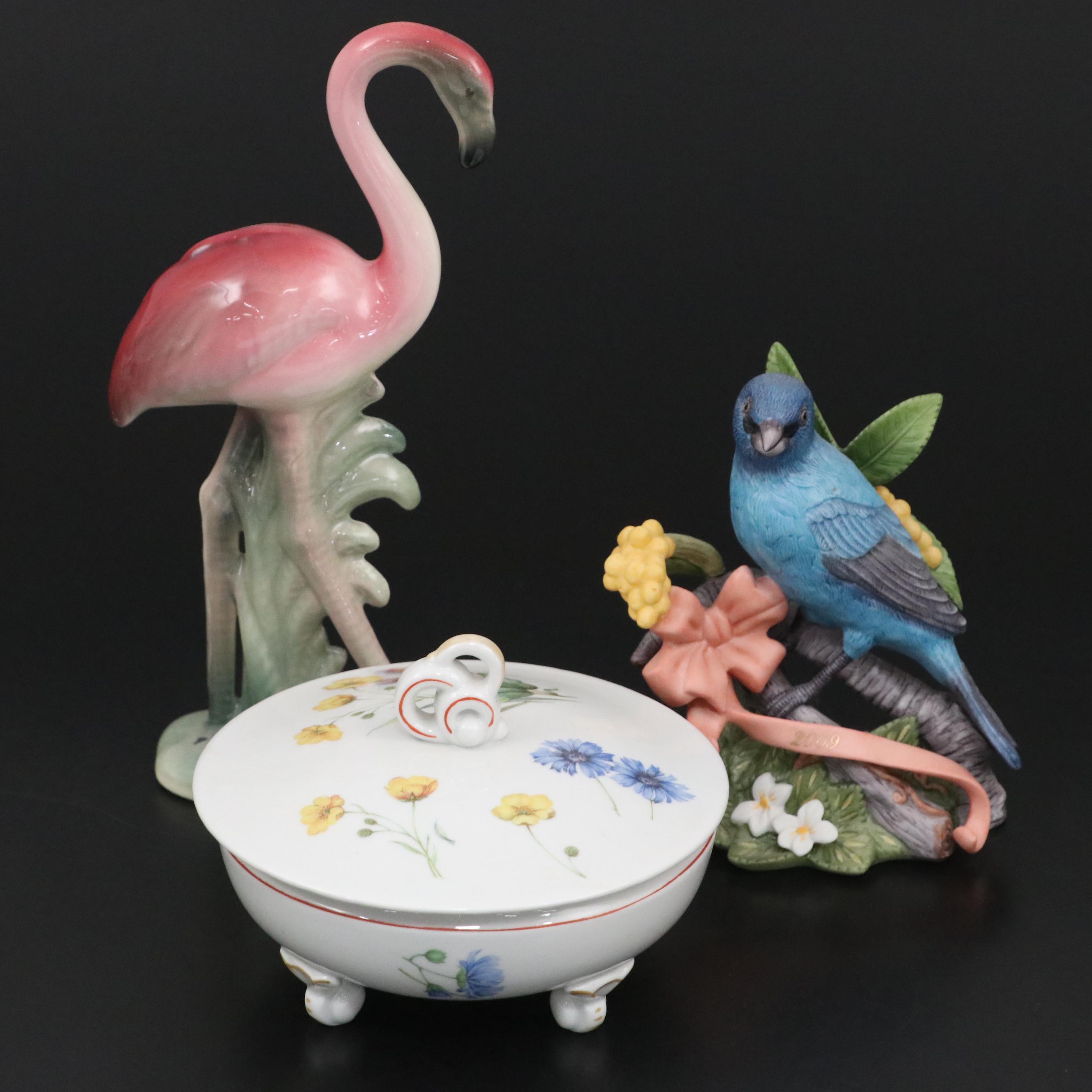 Lenox "Indigo Bunting" Porcelain Figurine and More