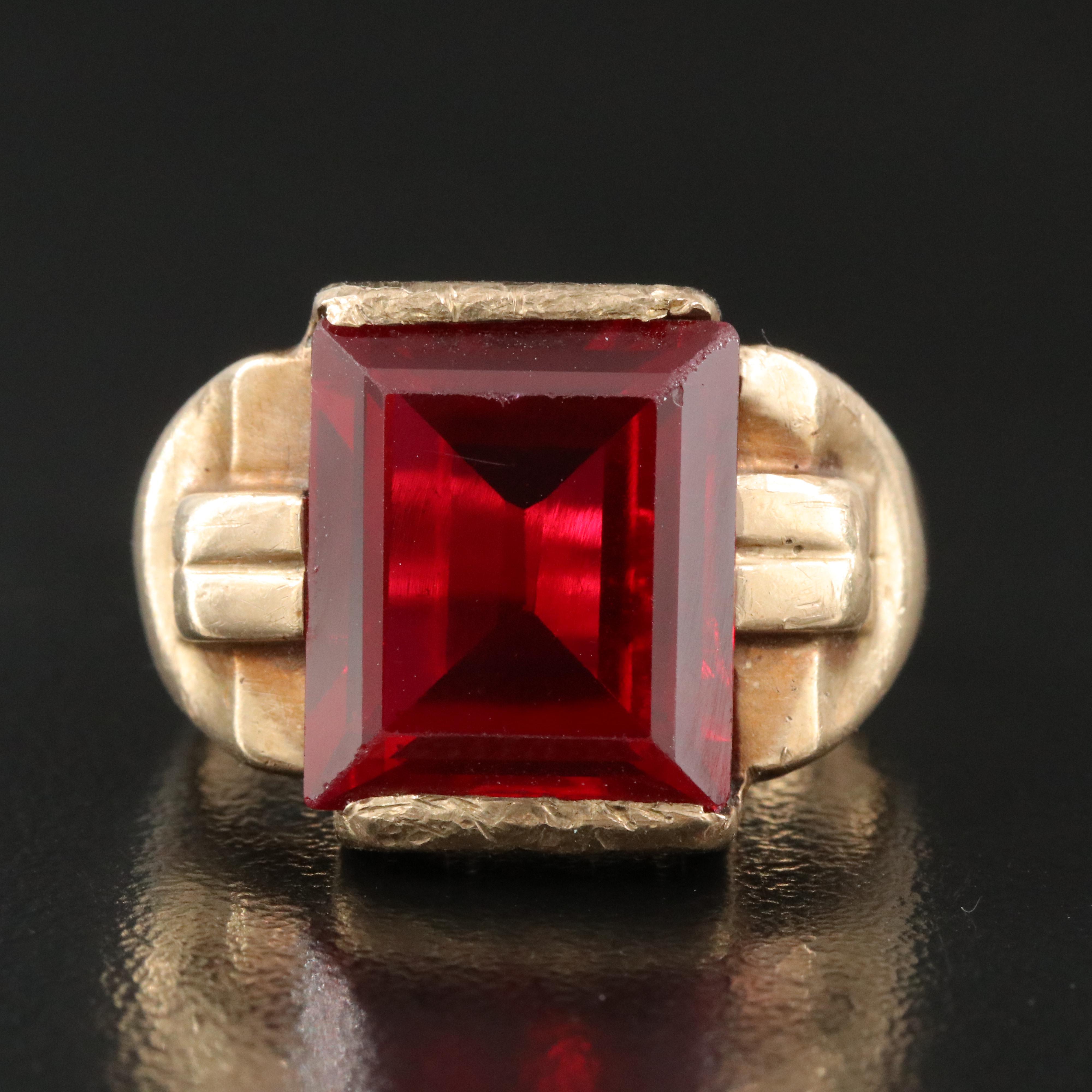 Vintage 10K Ruby Ring