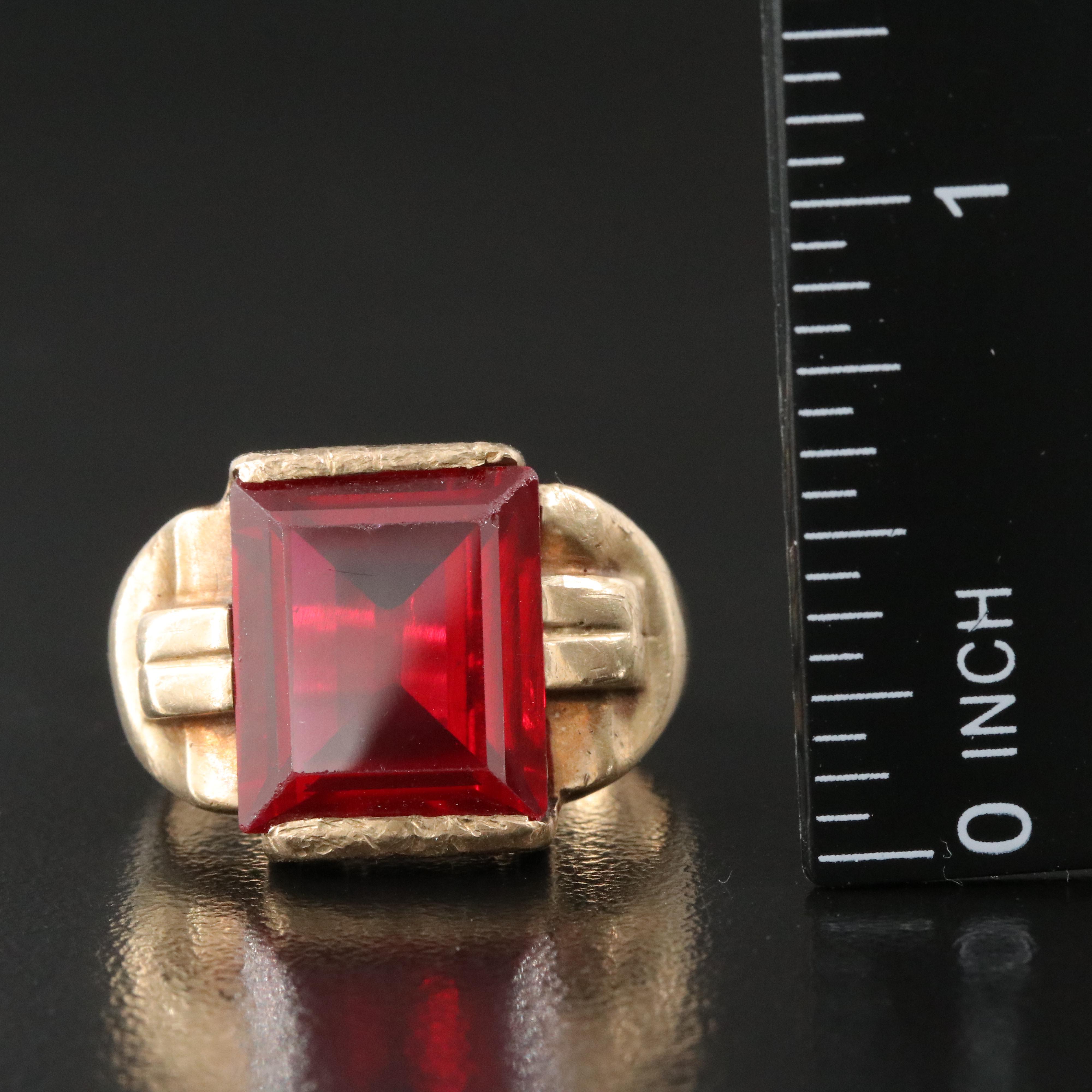 Vintage 10K Ruby Ring