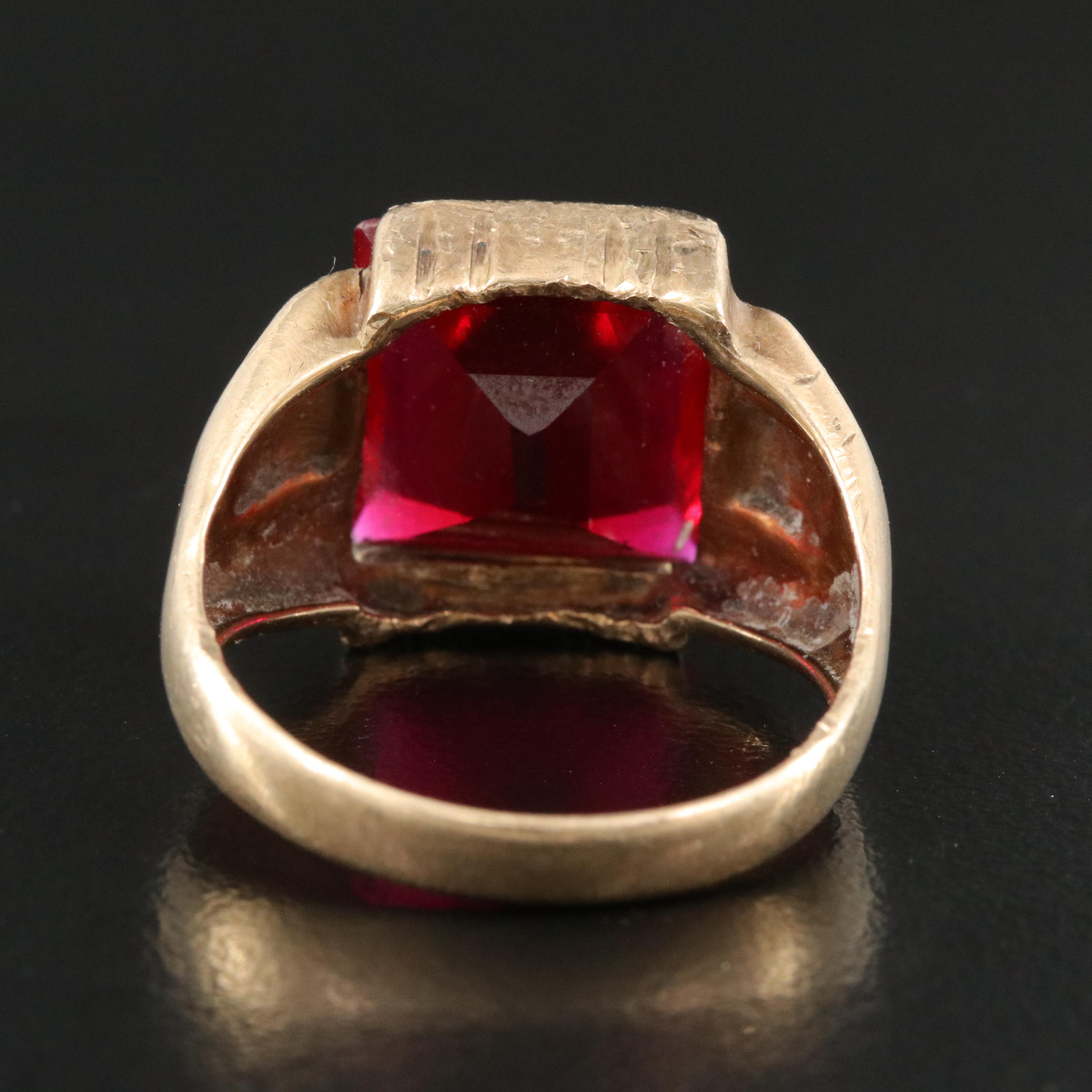 Vintage 10K Ruby Ring
