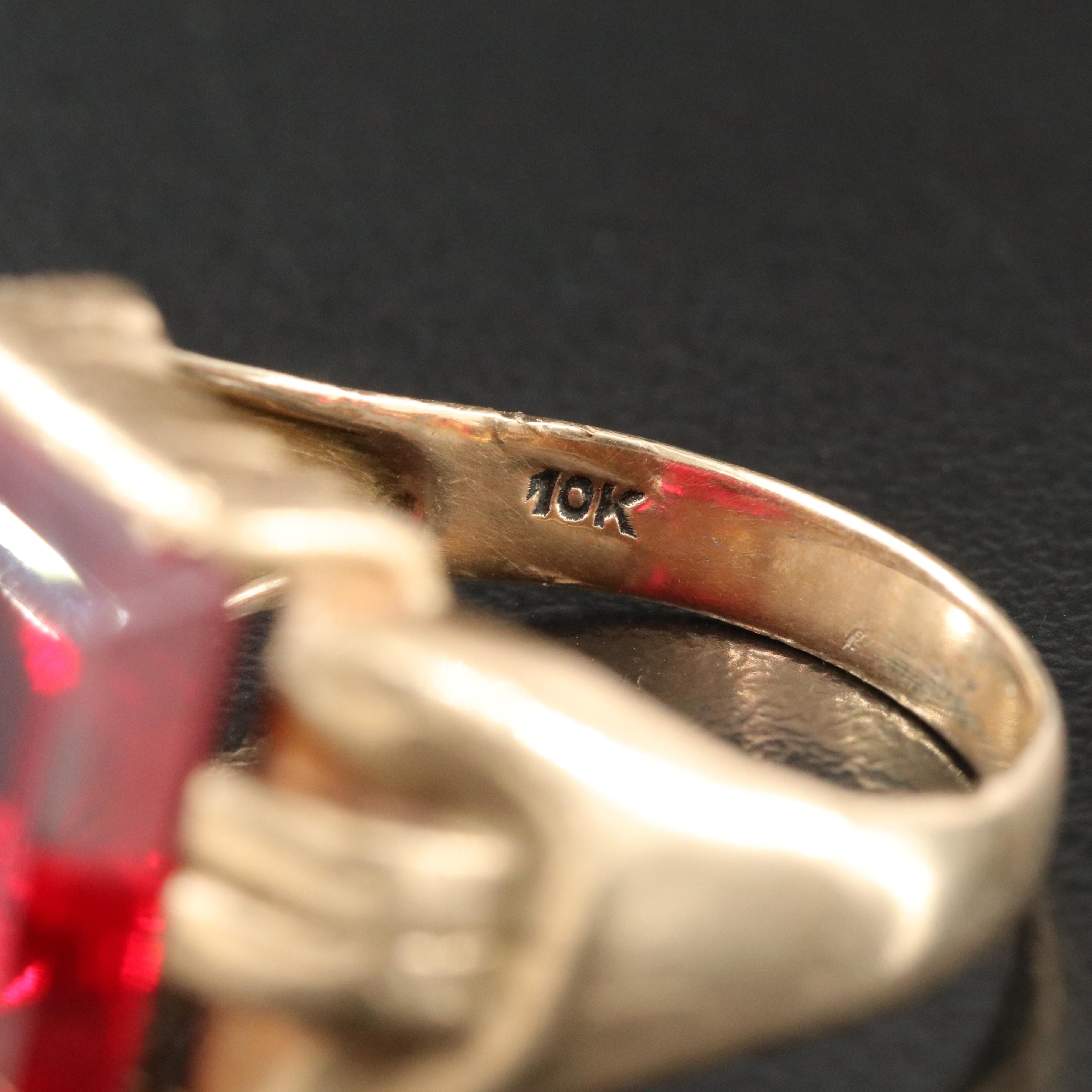 Vintage 10K Ruby Ring