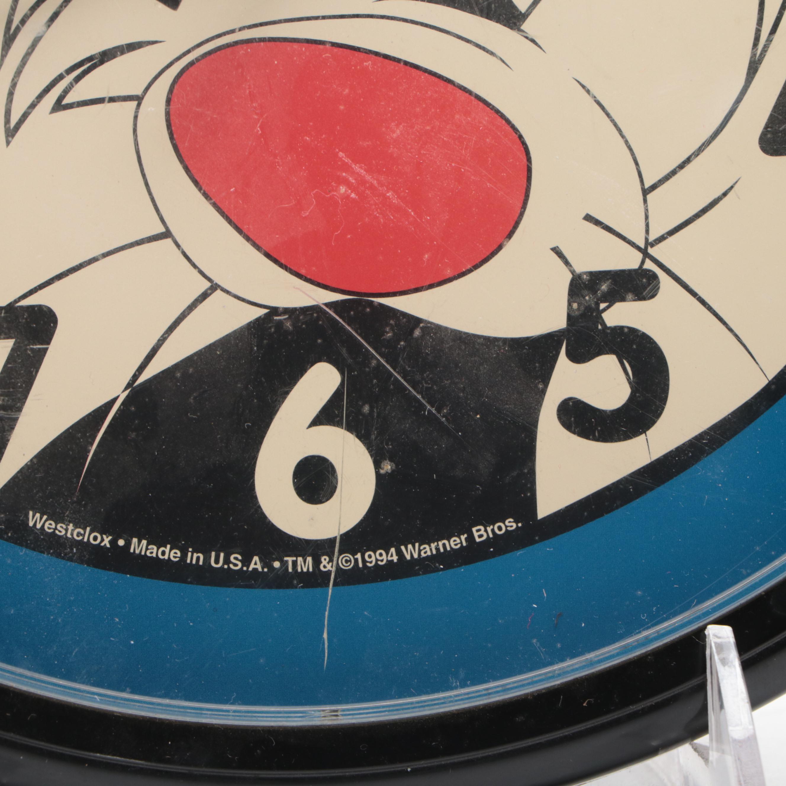 Walt Disney Mickey Mouse with Sylvester and Tweety Wall Clocks