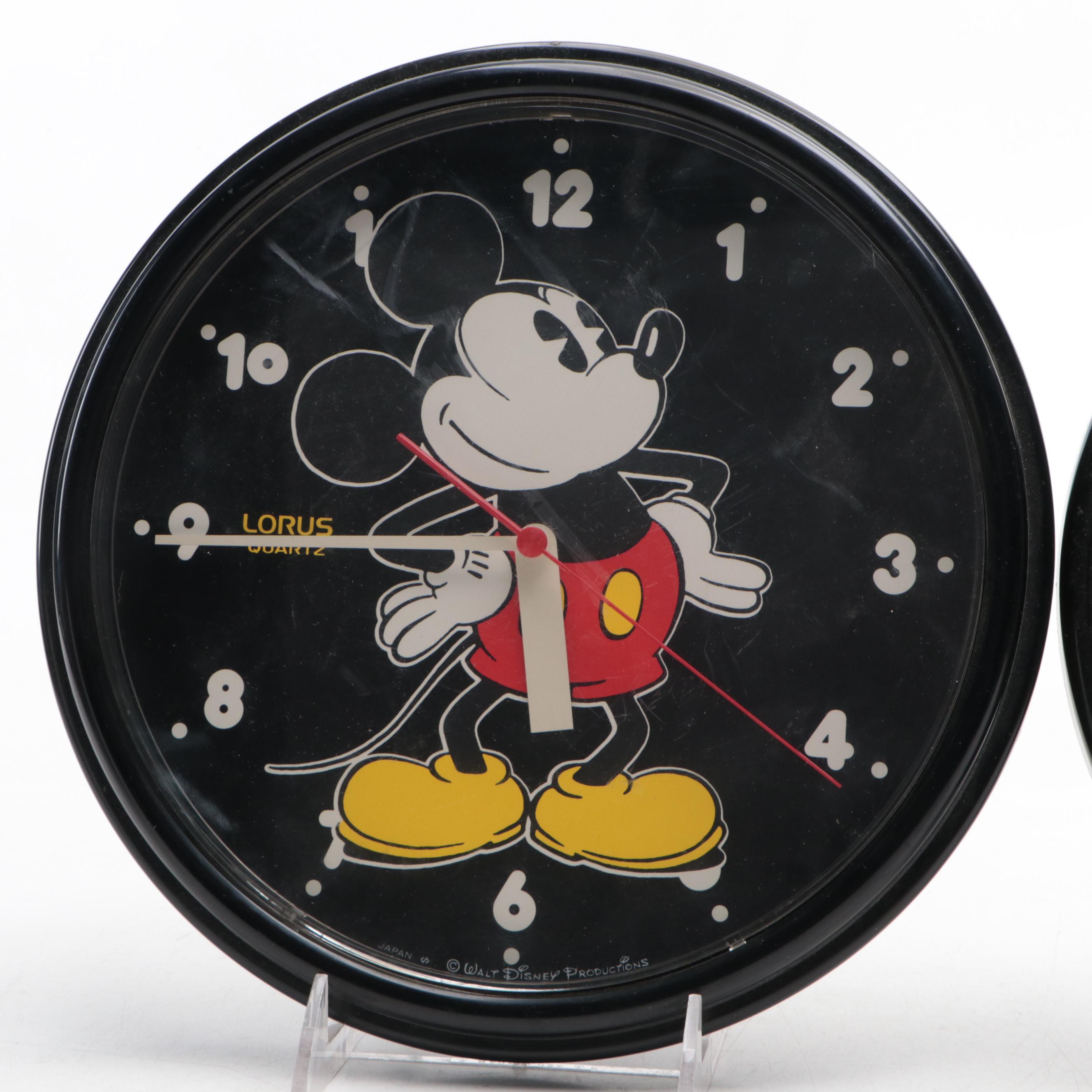 Walt Disney Mickey Mouse with Sylvester and Tweety Wall Clocks