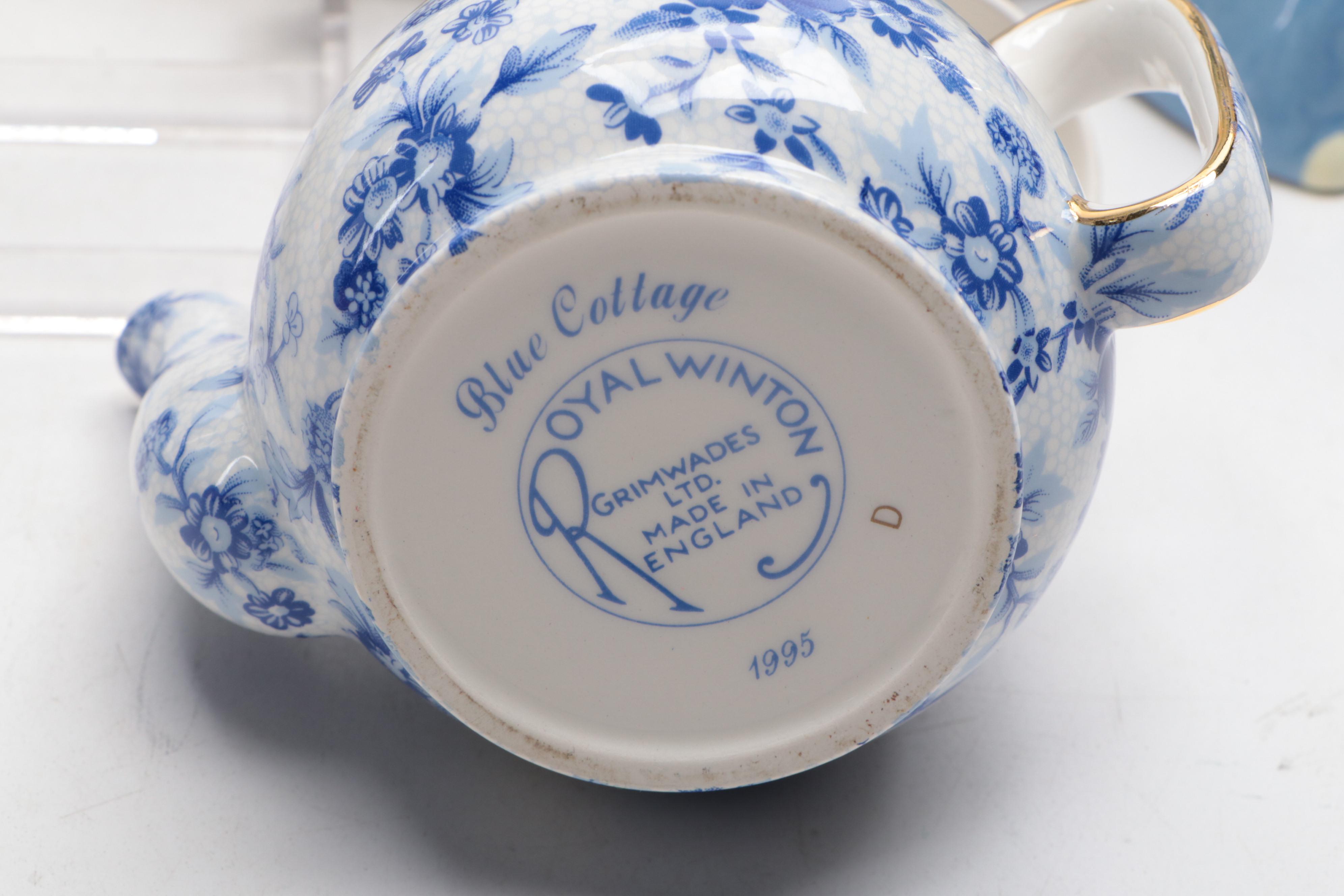 Myott "Melody" with Other Blue and White Tableware and Accessories