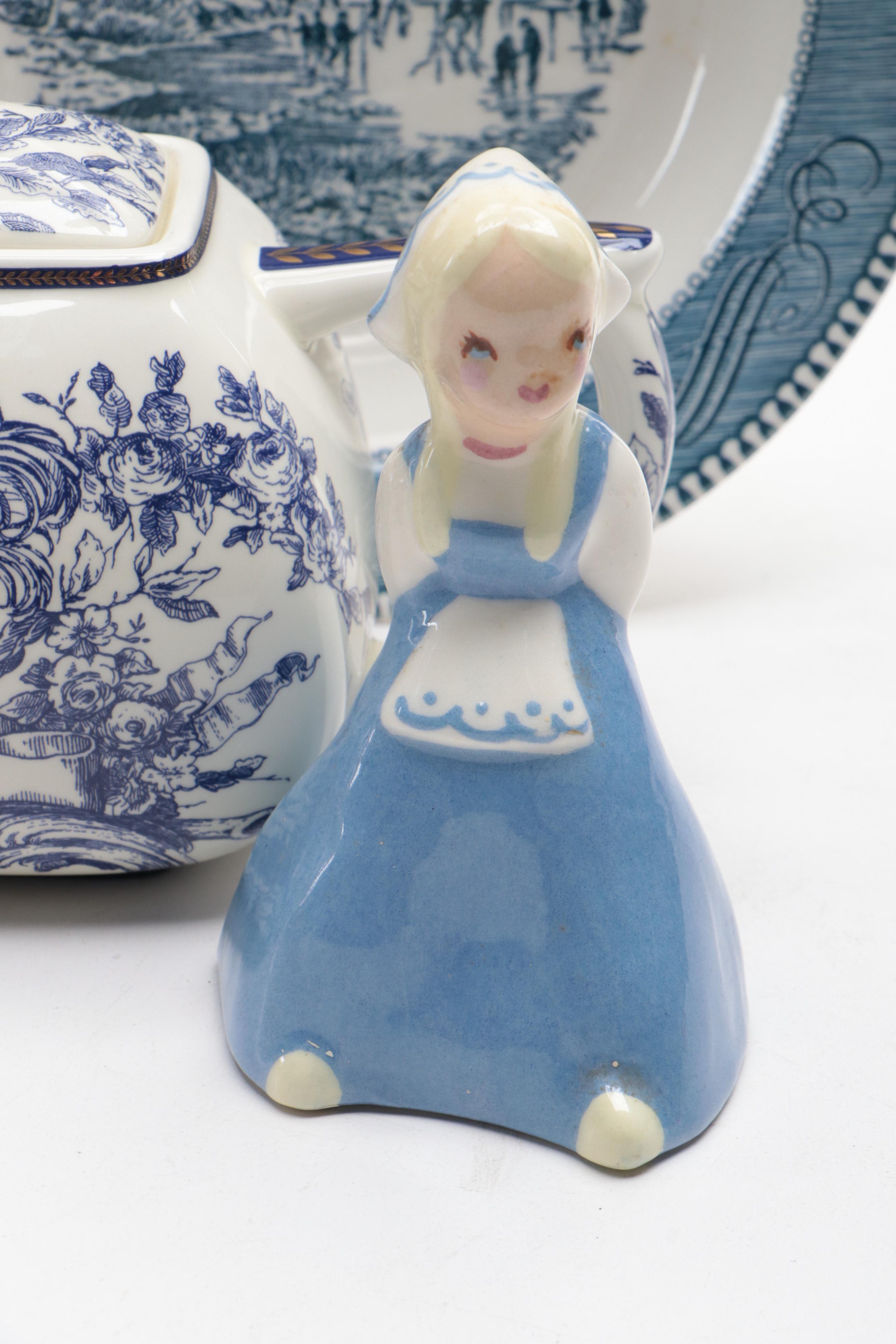 Myott "Melody" with Other Blue and White Tableware and Accessories