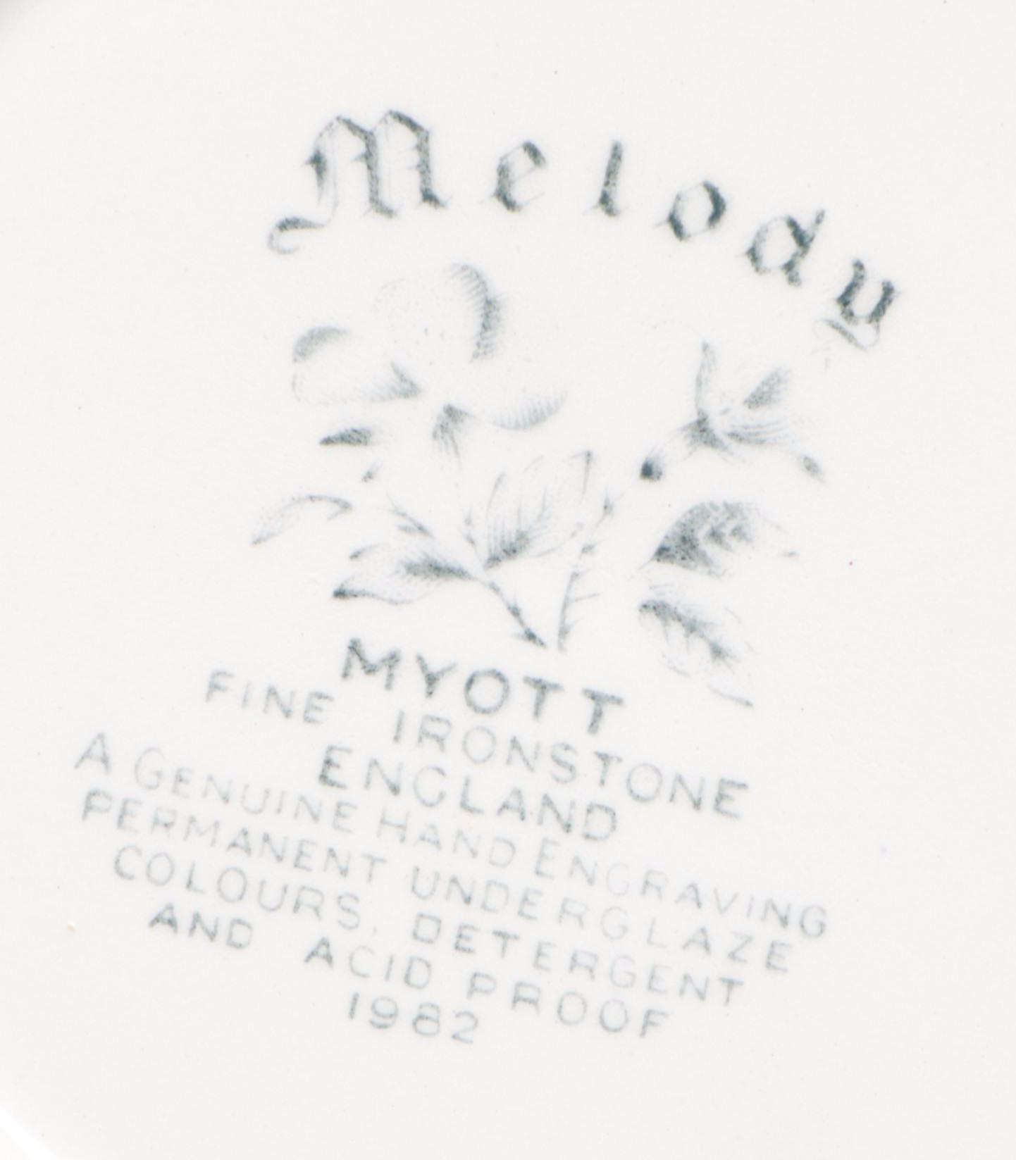 Myott "Melody" with Other Blue and White Tableware and Accessories