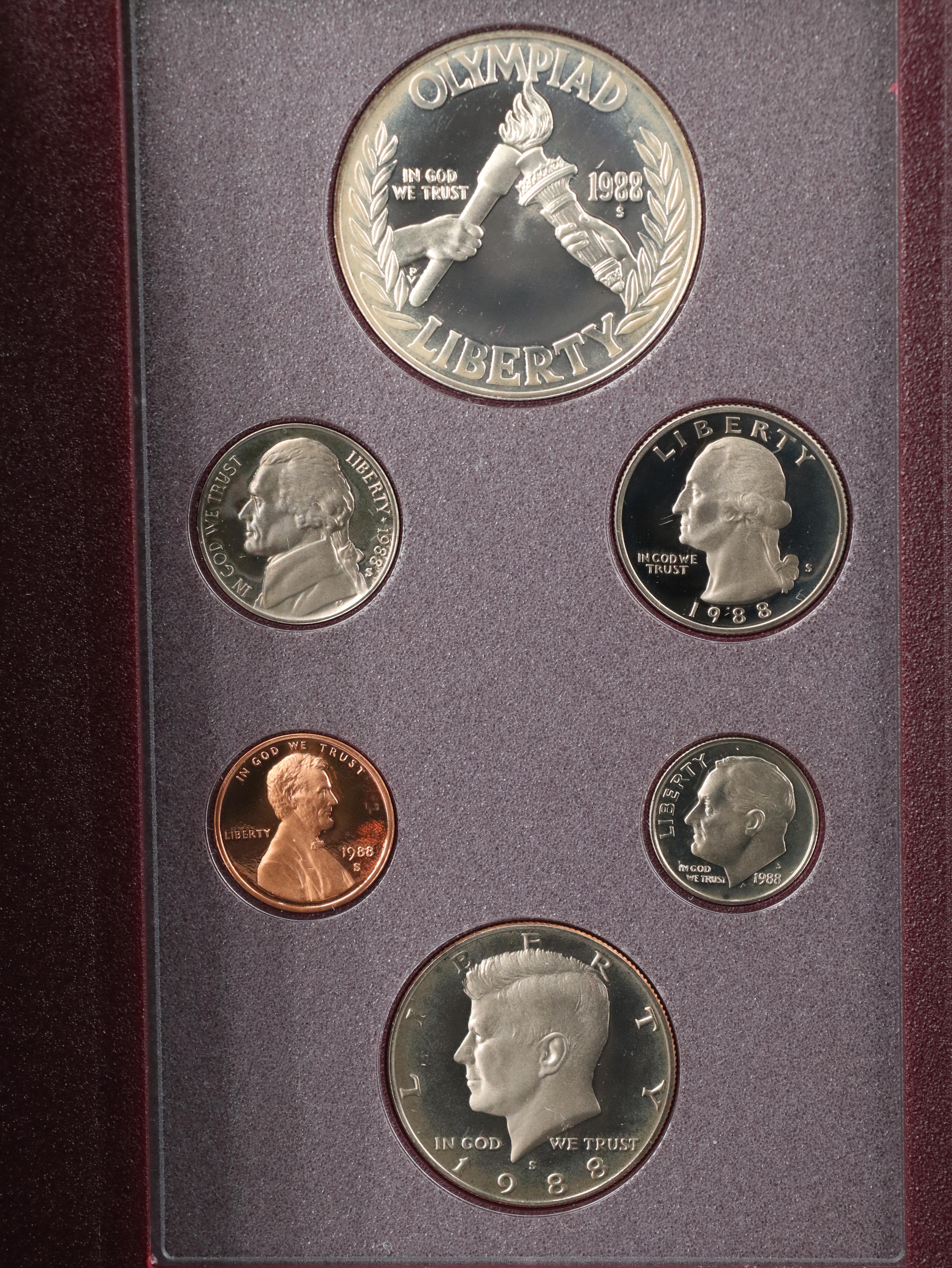 Five Different United States Prestige Mint Sets from the 1980's