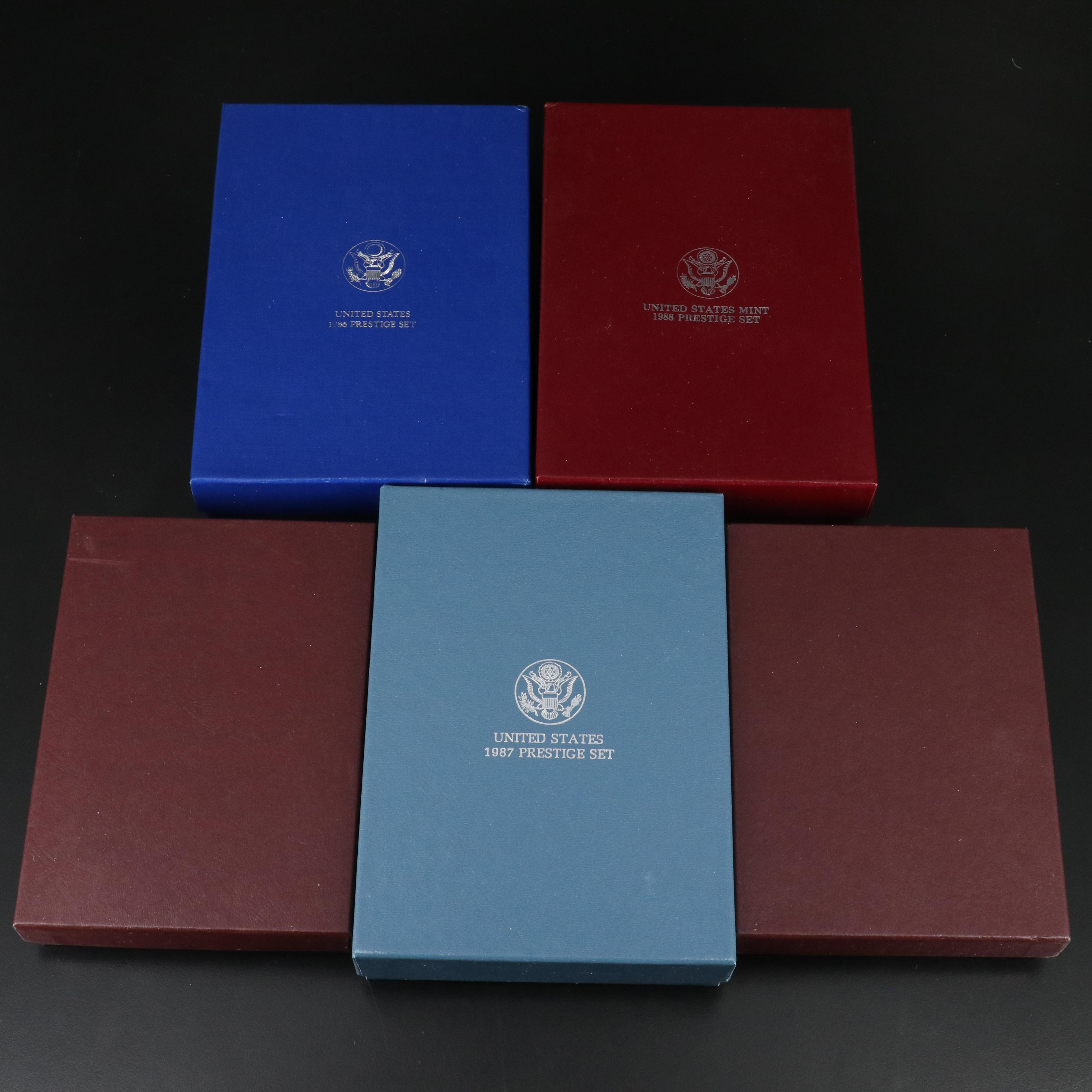 Five Different United States Prestige Mint Sets from the 1980's