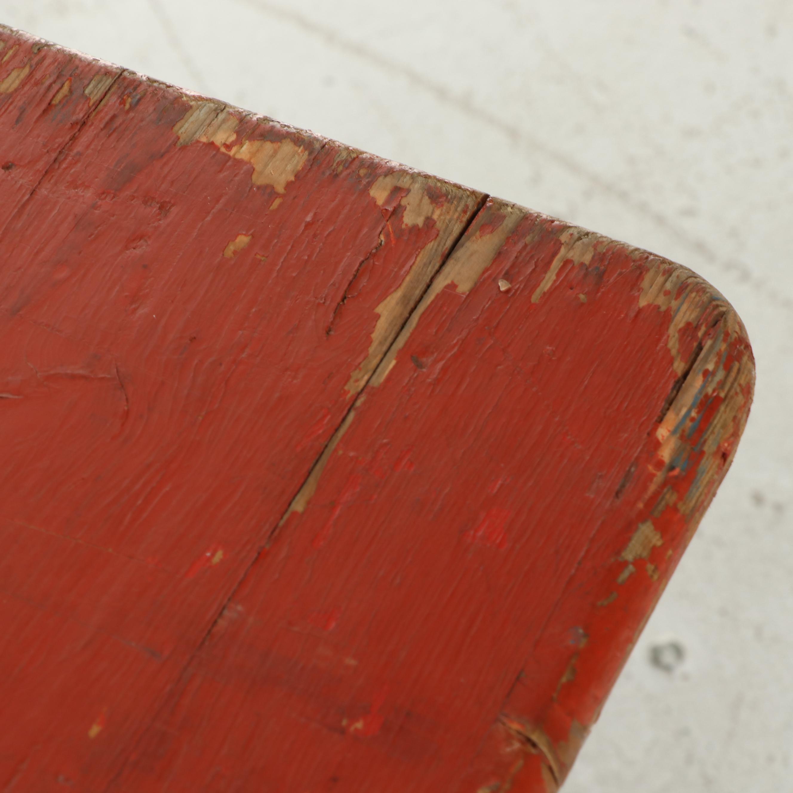 Three Piece German Wood and Metal Folding Biergarten Table and Benches