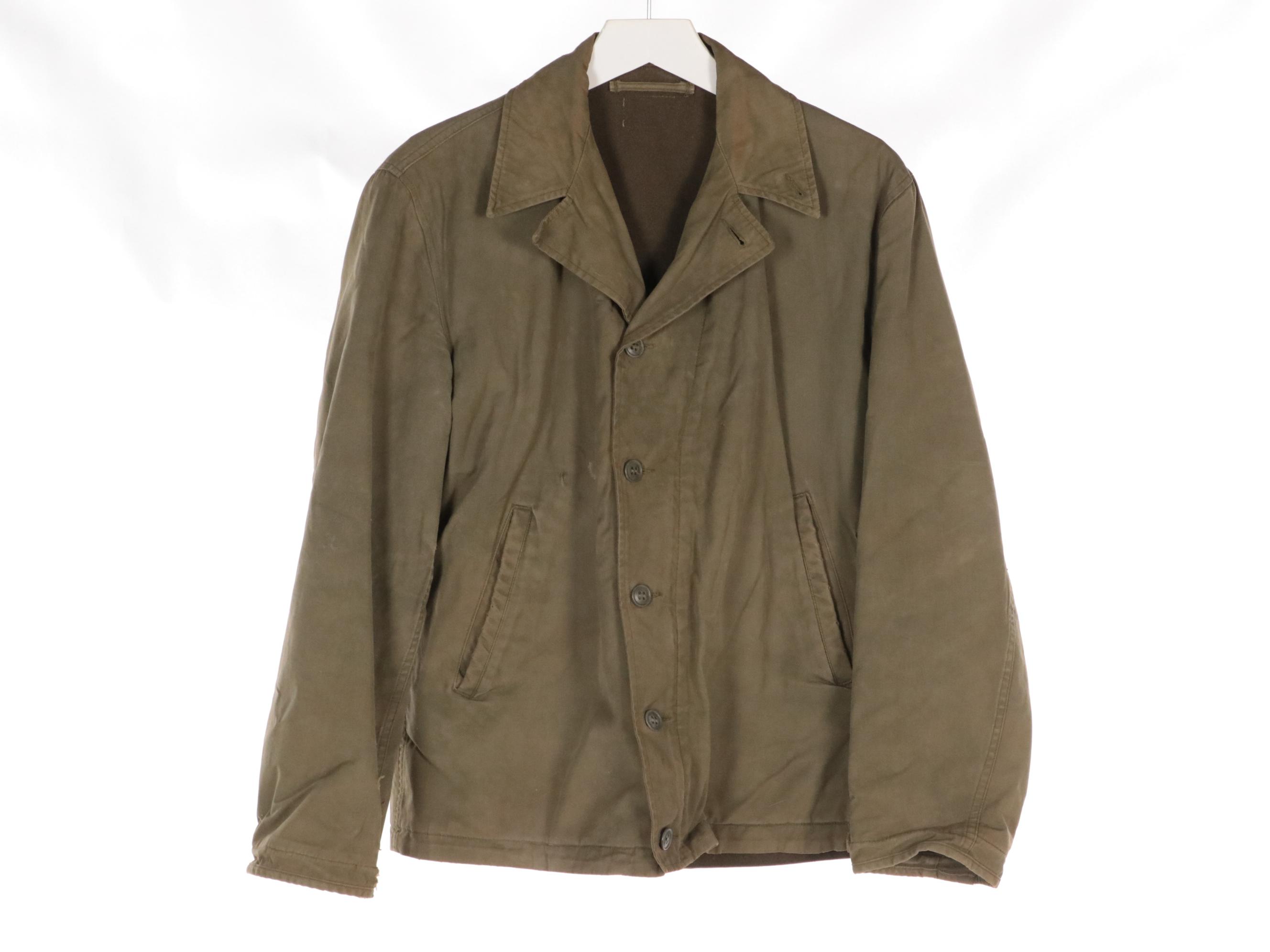 World War II Era US Navy Deck Coats Including N-1 Alpaca Lined