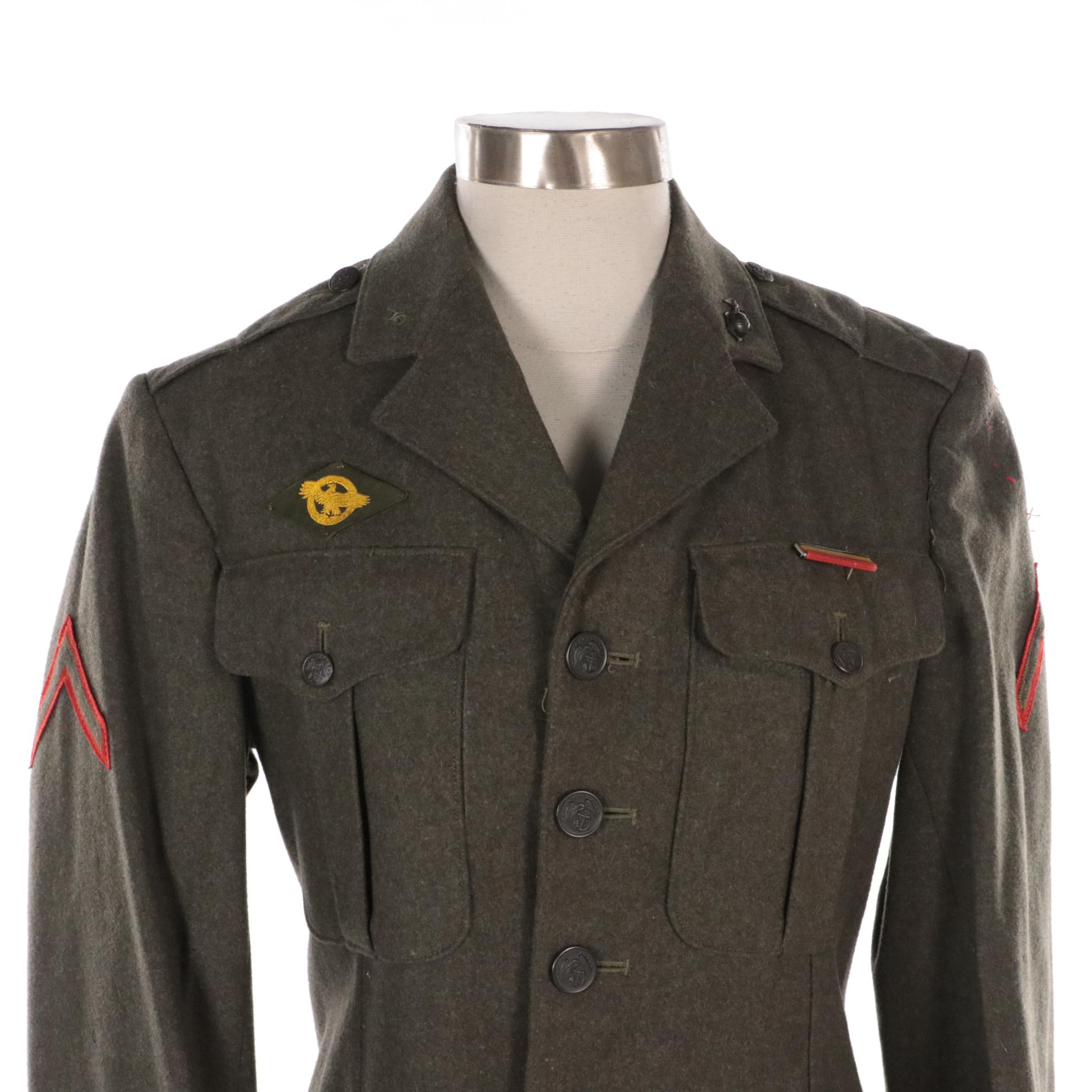 World War II Era US Marine Corps Dress Uniform Coats