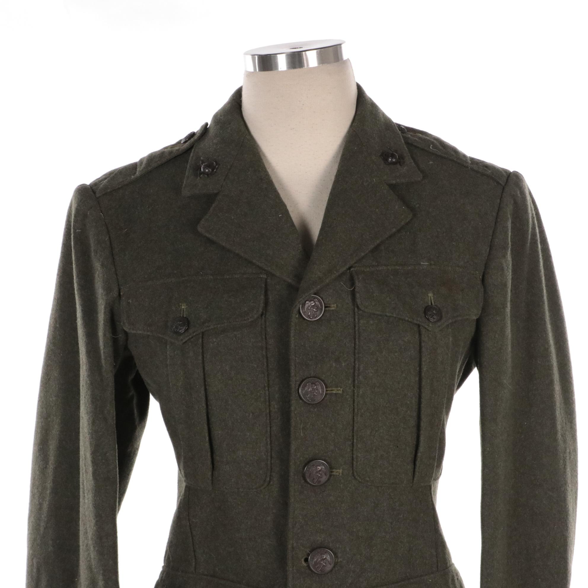 World War II Era US Marine Corps Dress Uniform Coats