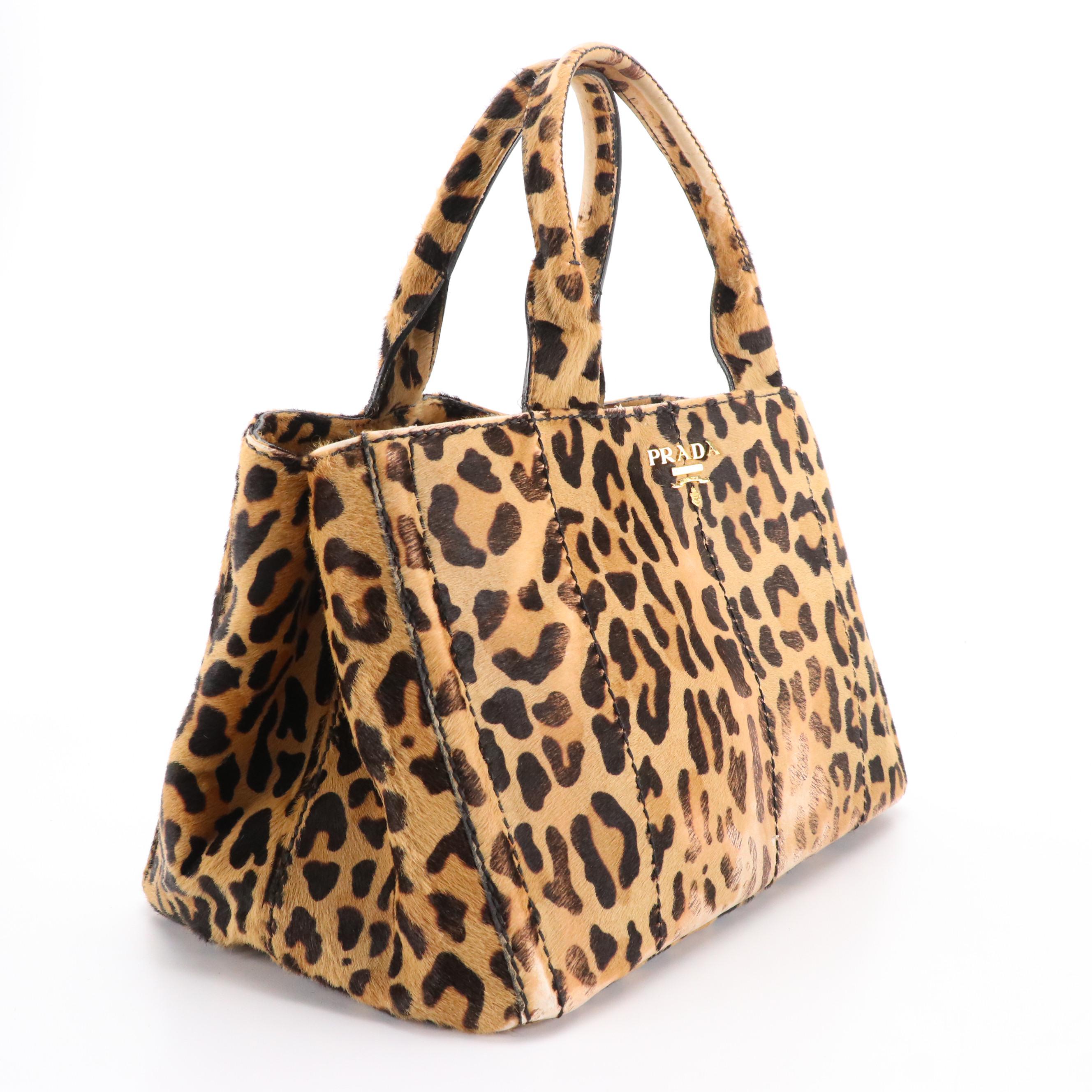 Prada Cavallino Tote in Animal Print Calf Hair