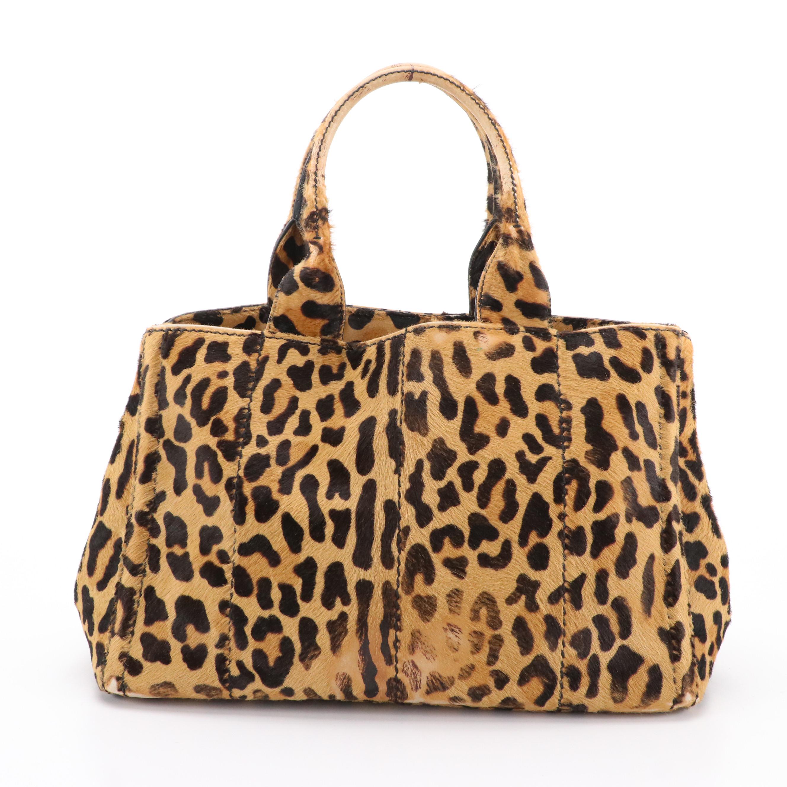 Prada Cavallino Tote in Animal Print Calf Hair