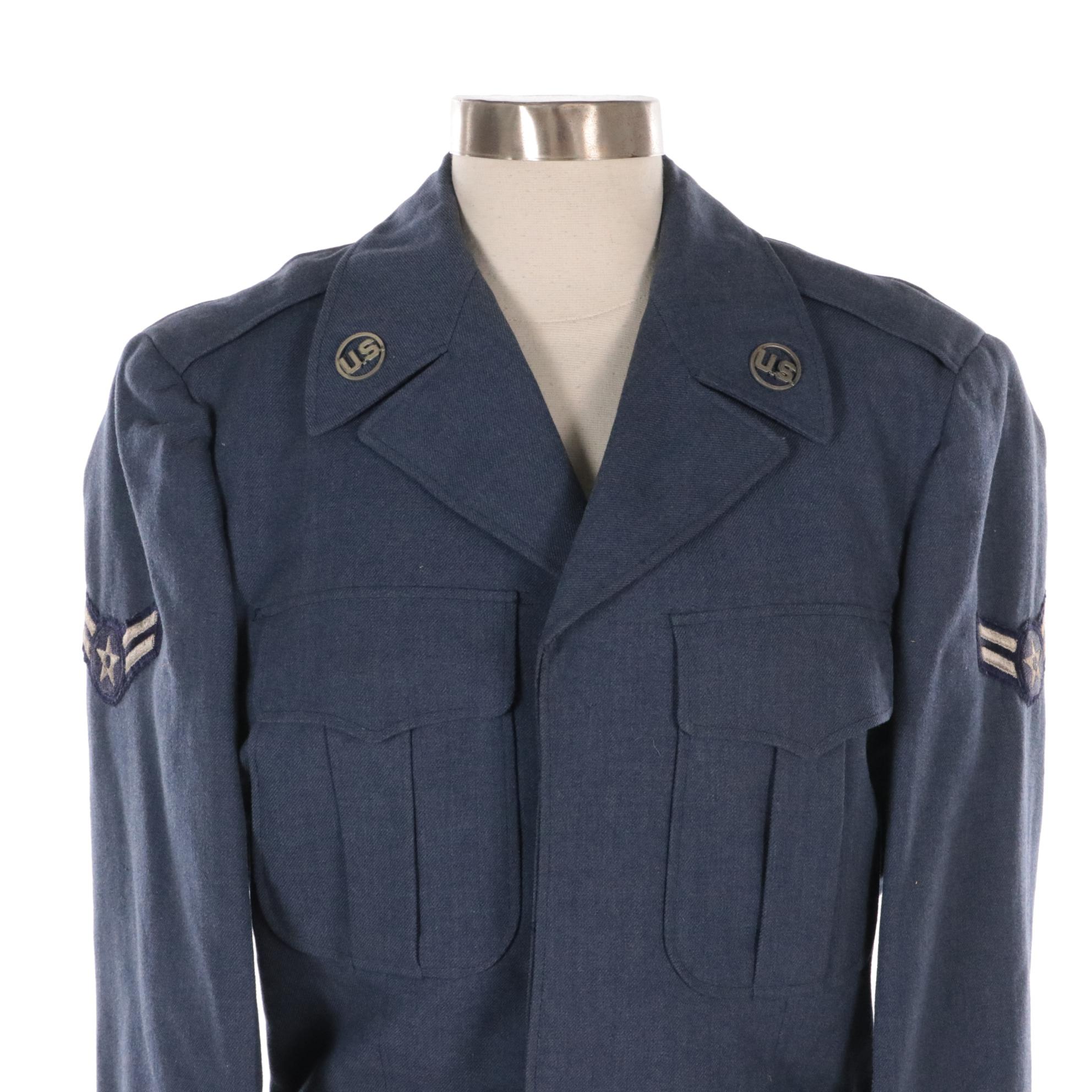 Korean War Era US Air Force Blue 84 Eisenhower Jackets
