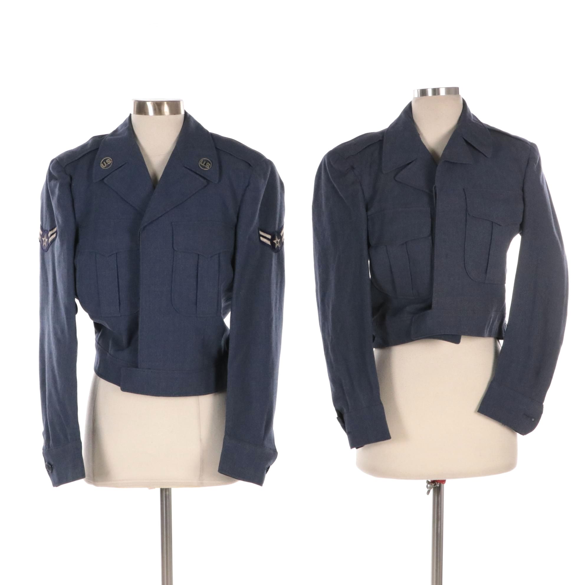Korean War Era US Air Force Blue 84 Eisenhower Jackets