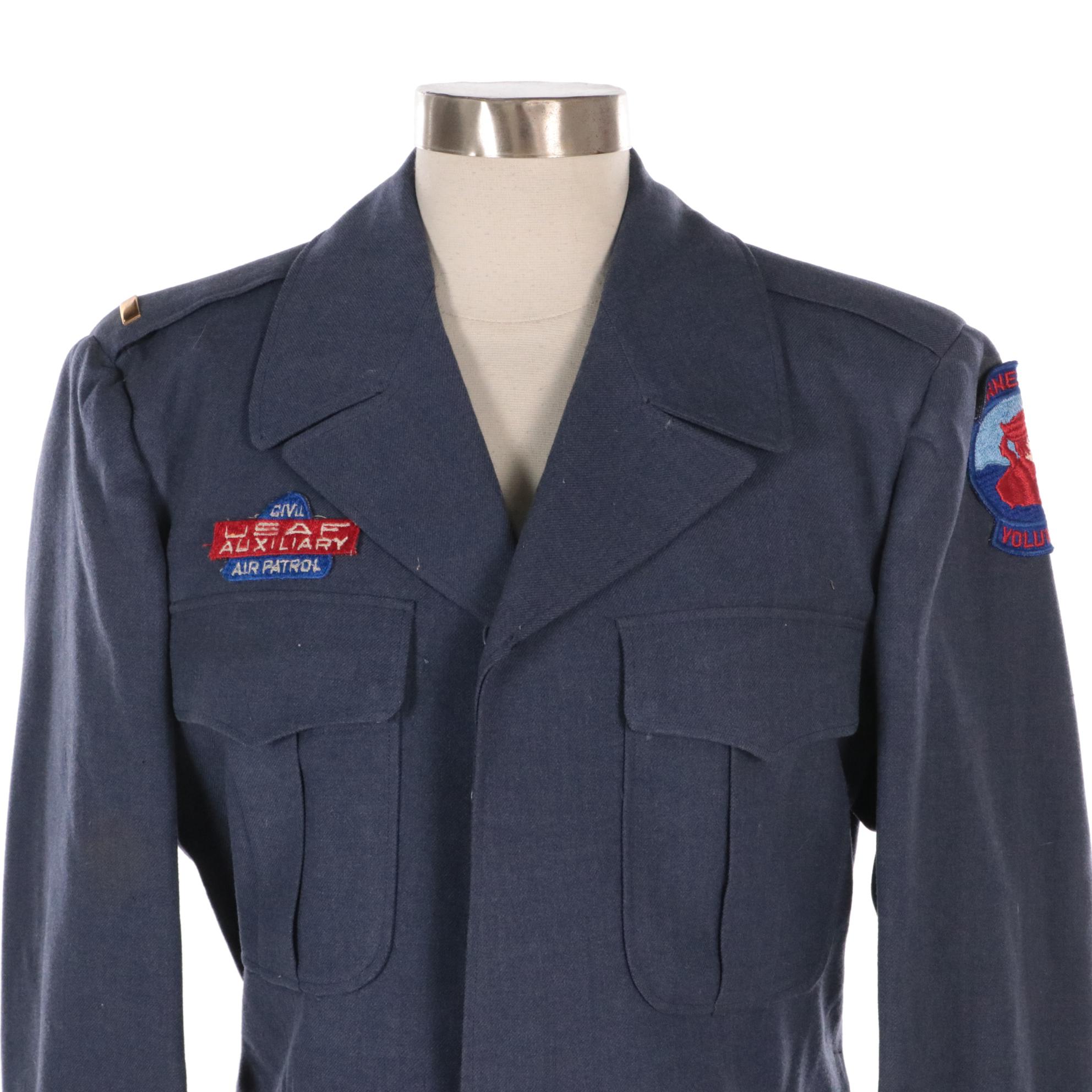 Korean War Era US Air Force Civil Air Patrol Blue 84 Eisenhower Jacket