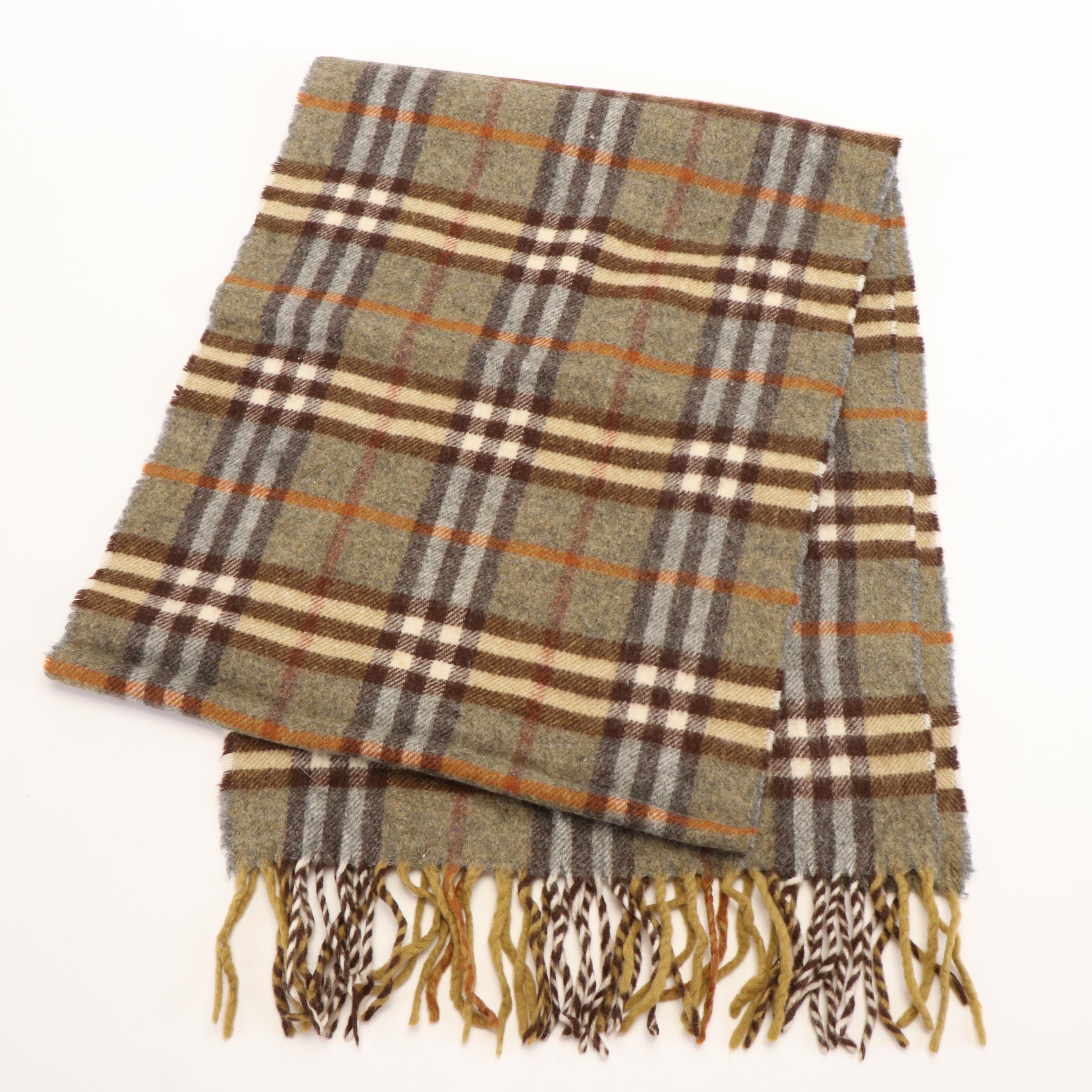 Burberrys of London Multicolored House Check Lambswool Scarf