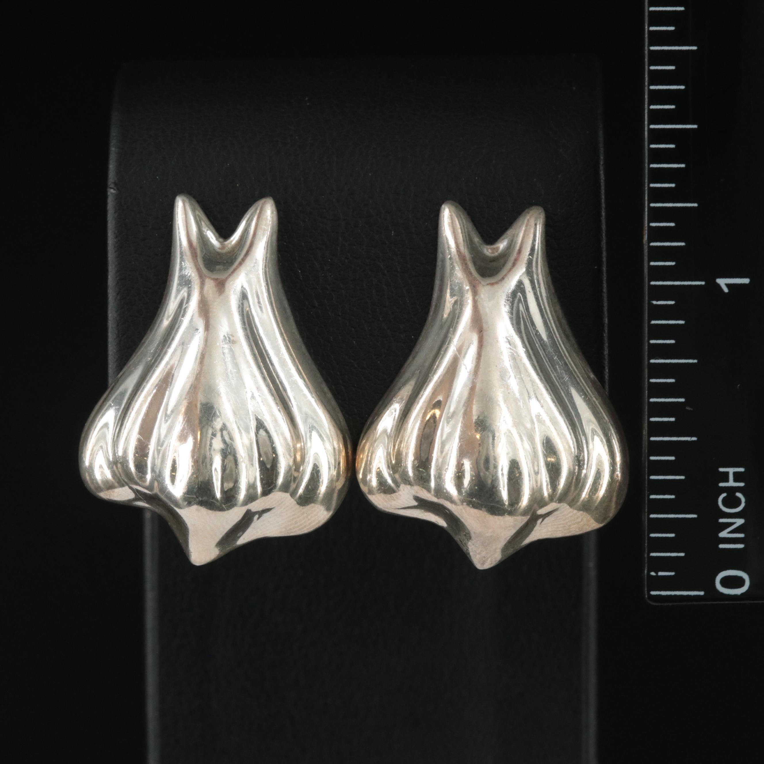 Mexican Sterling Clip Earrings Everything But The House