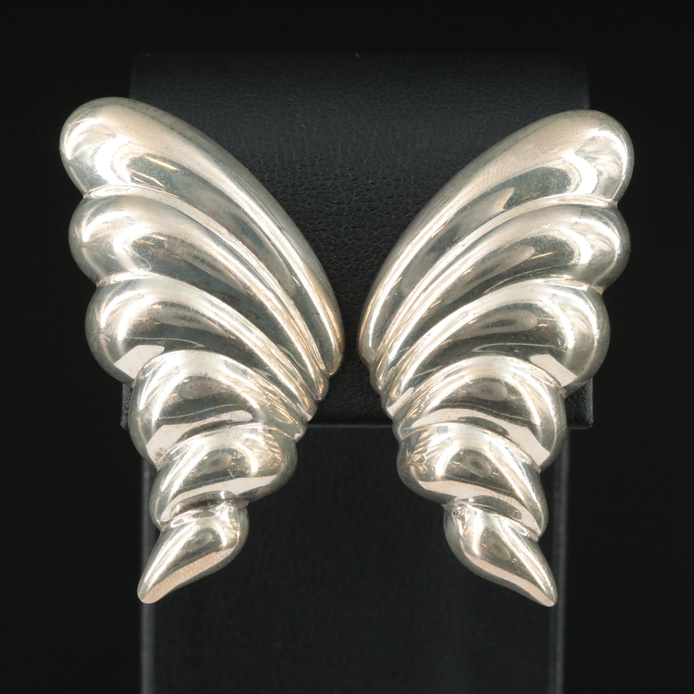 Jondell Sterling Tapered Clip Earrings Everything But The House