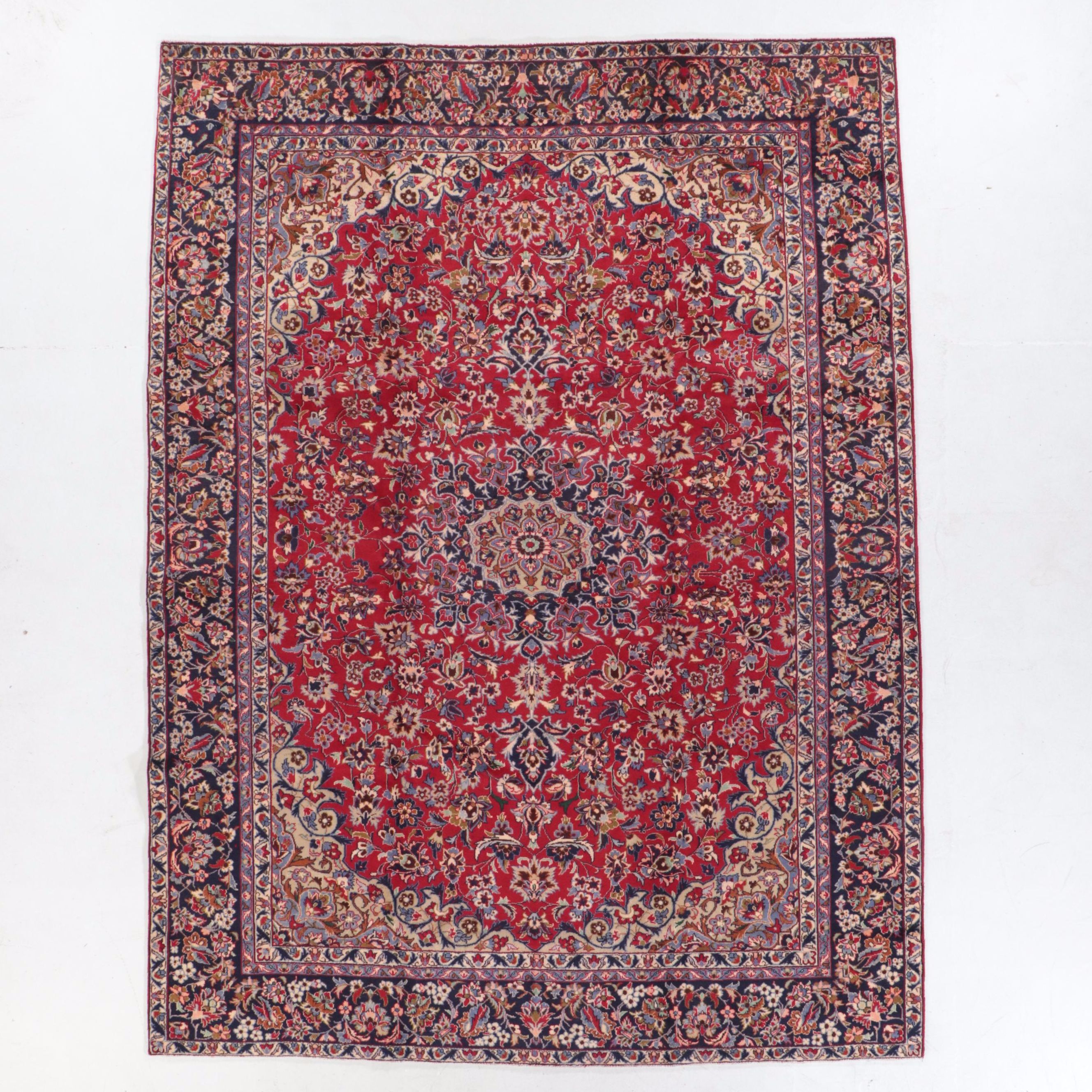 9'6 x 12'8 Hand-Knotted Persian Mahal Room Sized Rug