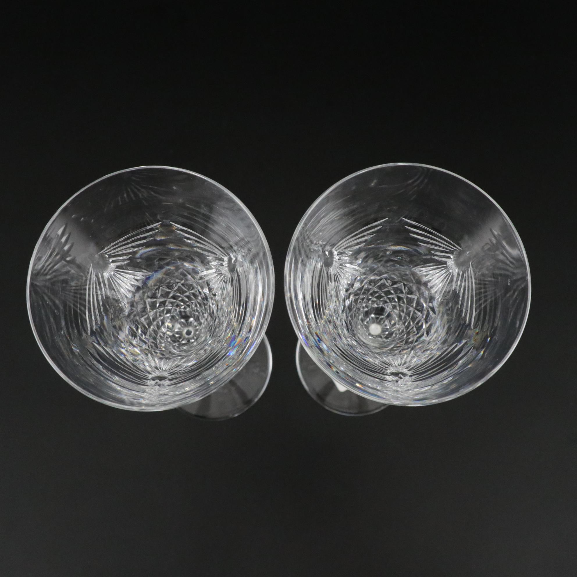 Waterford Crystal "Happiness" Fluted Champagne Glasses