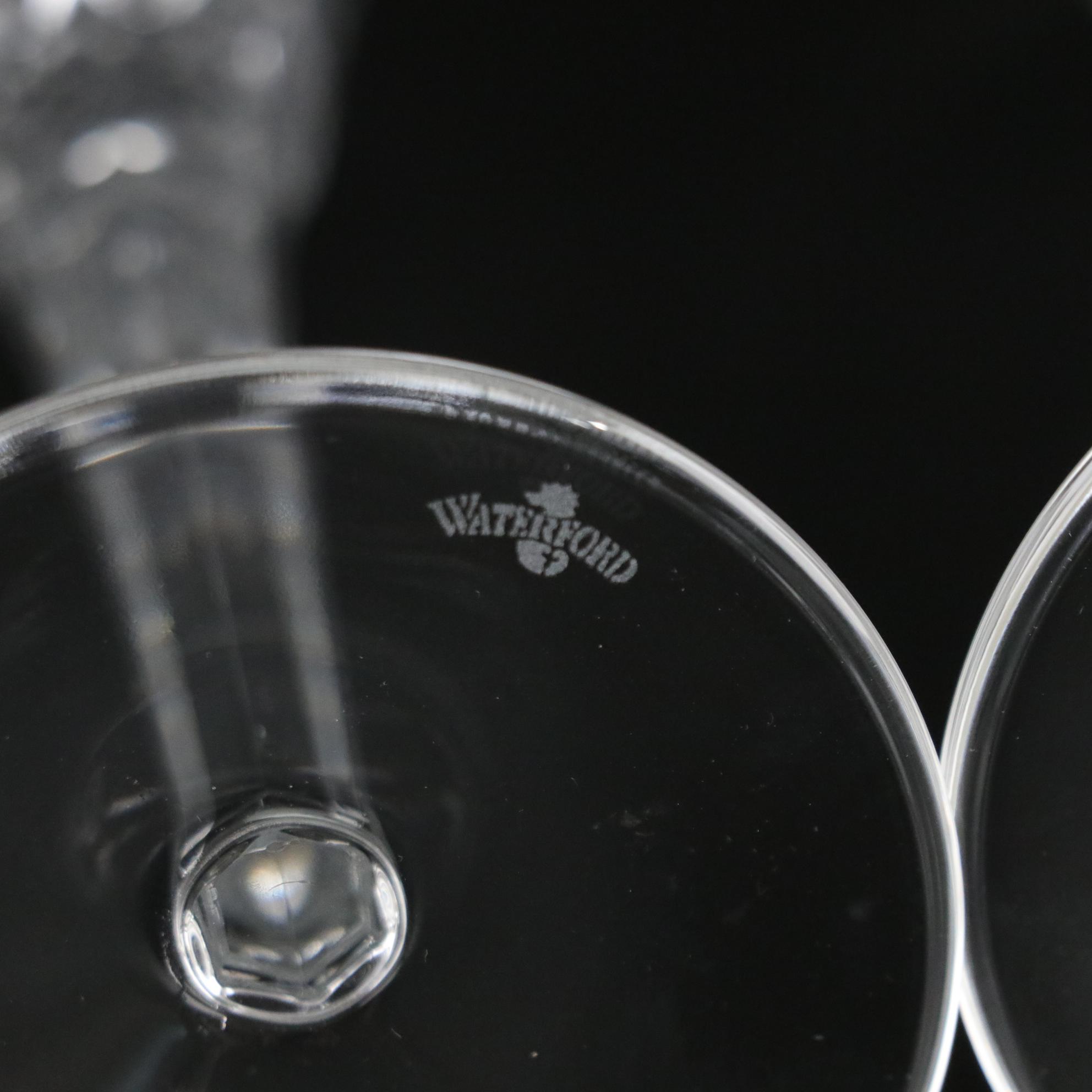 Waterford Crystal "Happiness" Fluted Champagne Glasses