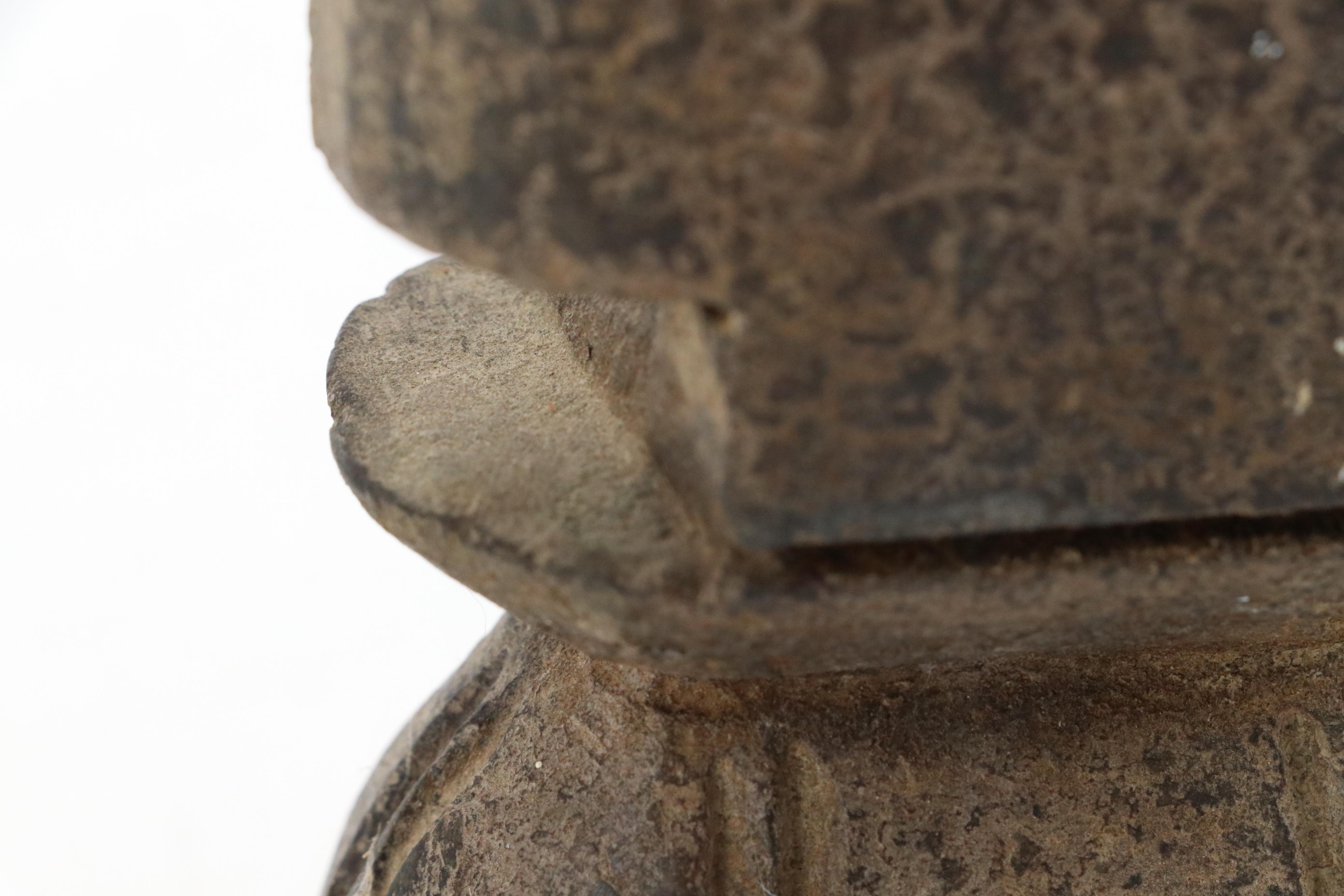 Chinese Carved Stone Abhaya Mudra Buddha Statue