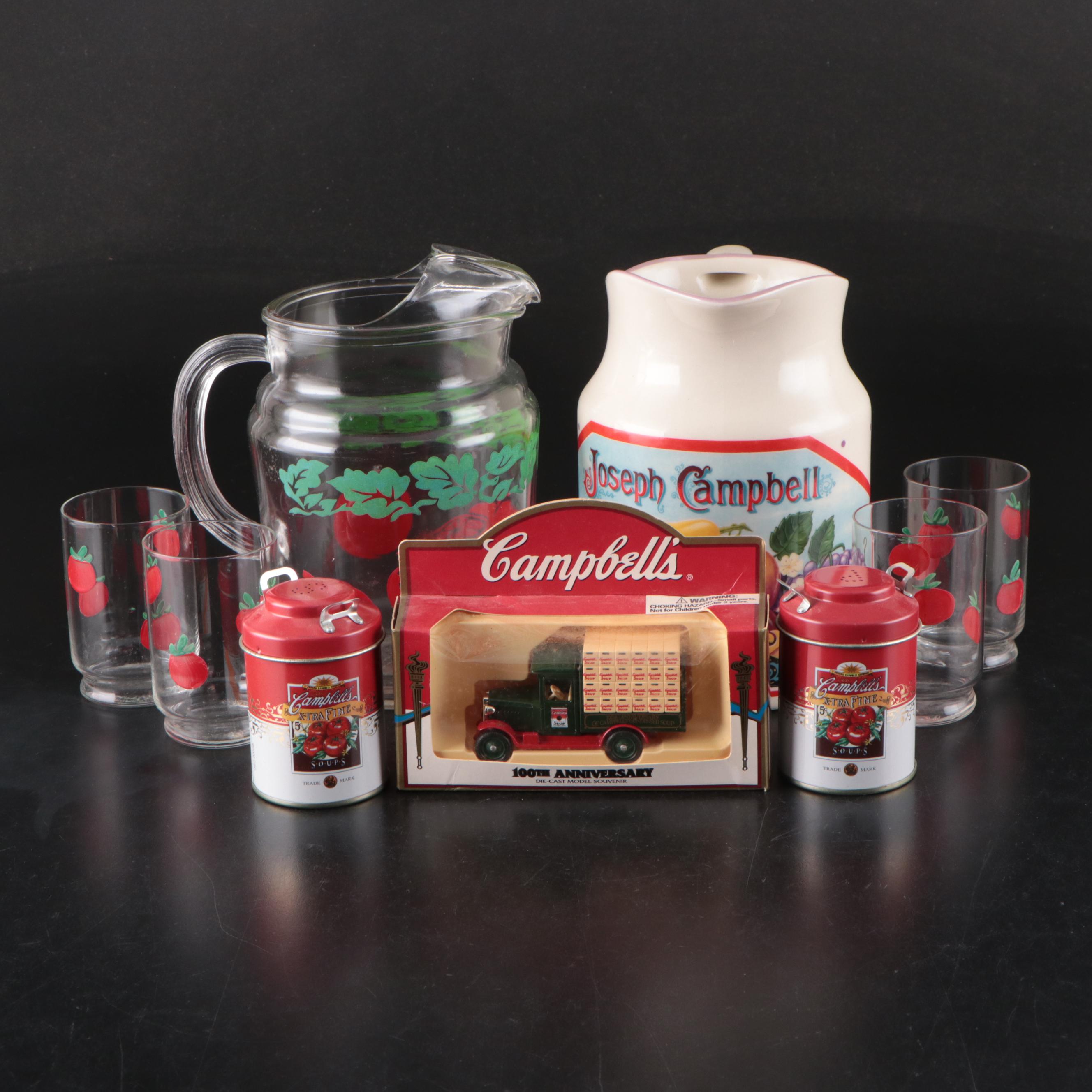 Campbell's 100th Anniversary Diecast Car with Giftco Metal Shakers and More