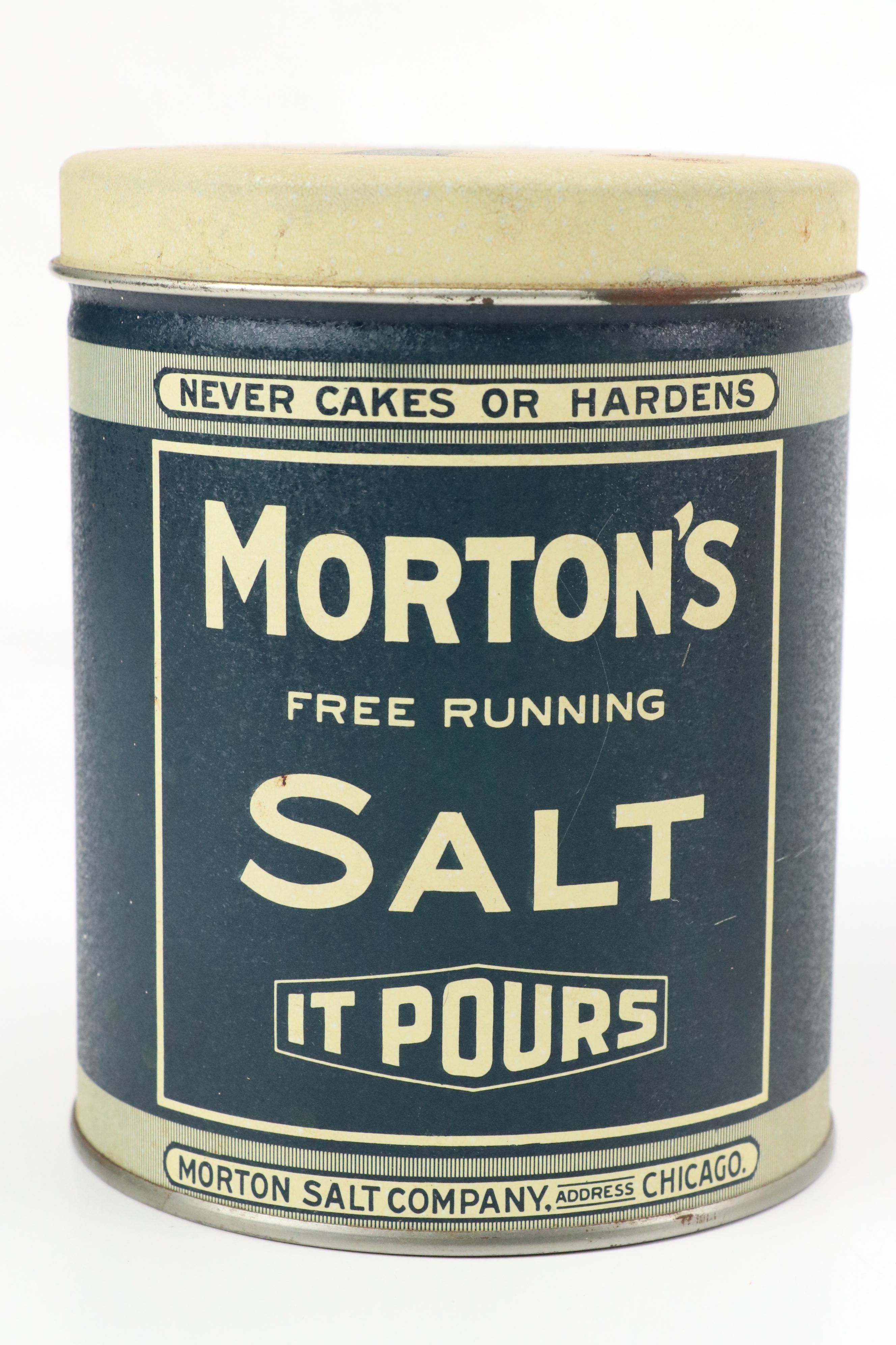 Morton's Salt Canister with Calumet Baking Powder Canister and More