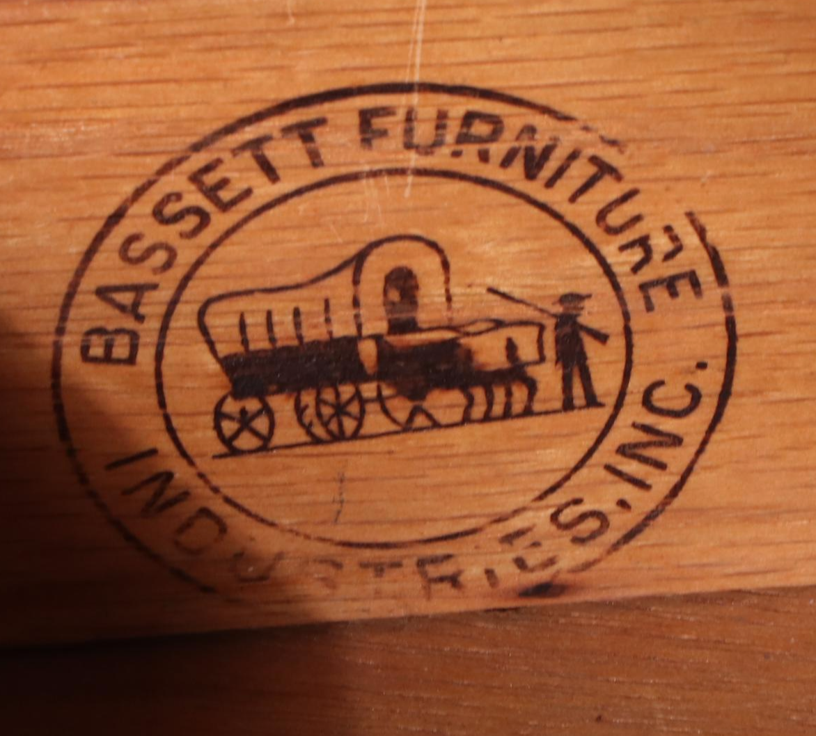 Bassett Furniture Mid Century Modern Walnut and Ash Desk