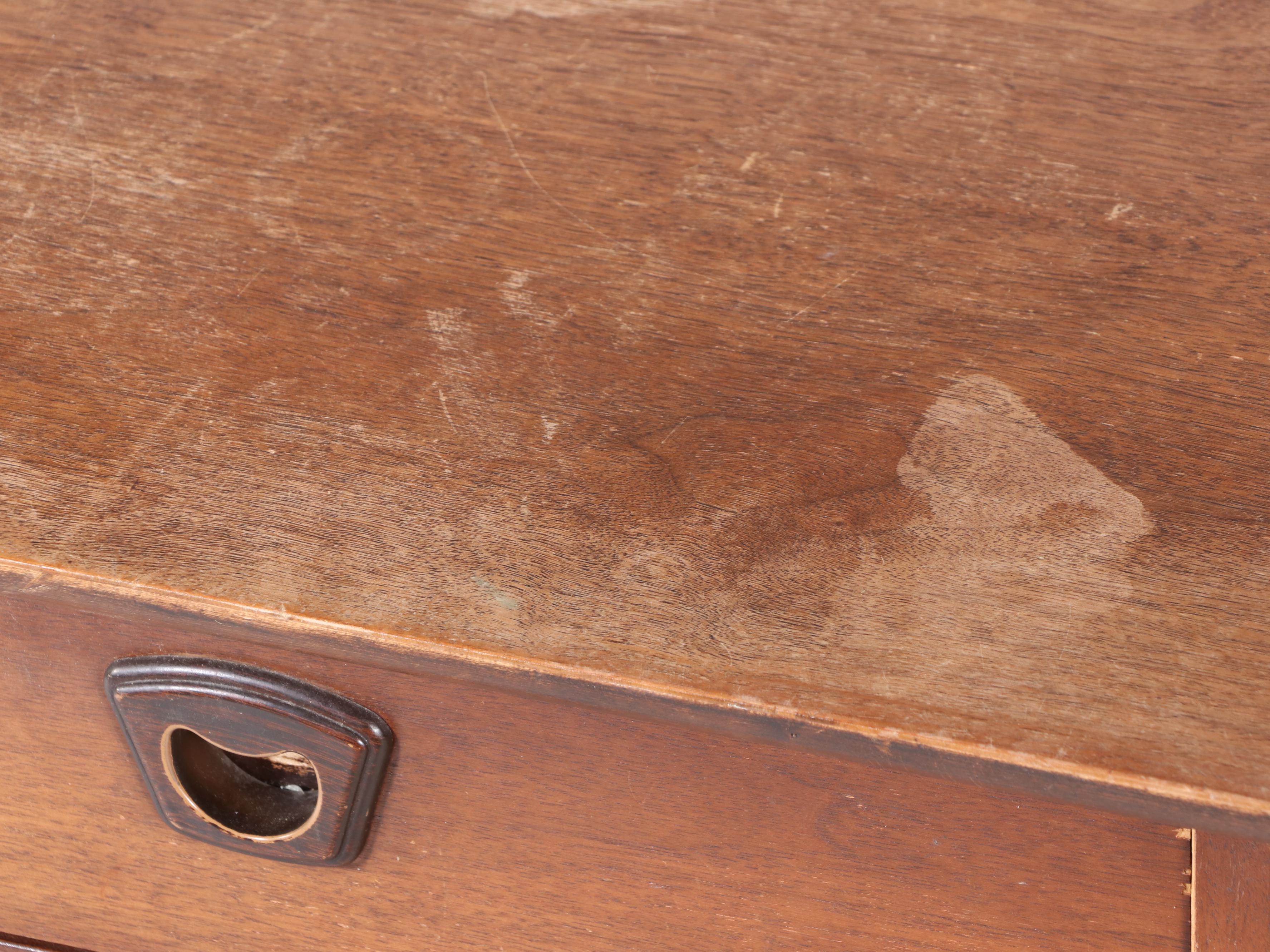 Bassett Furniture Mid Century Modern Walnut and Ash Desk