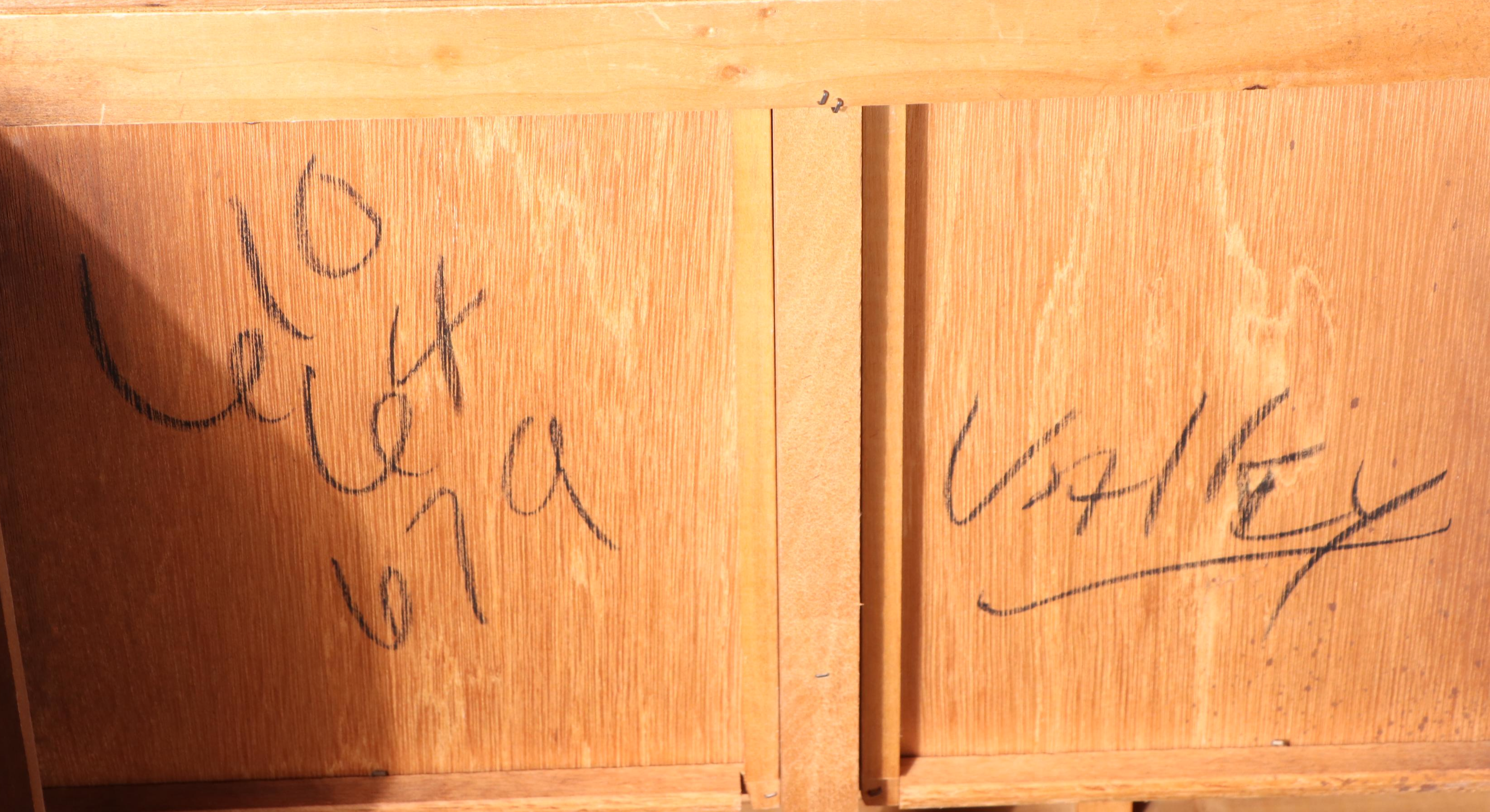 Bassett Furniture Mid Century Modern Walnut and Ash Desk