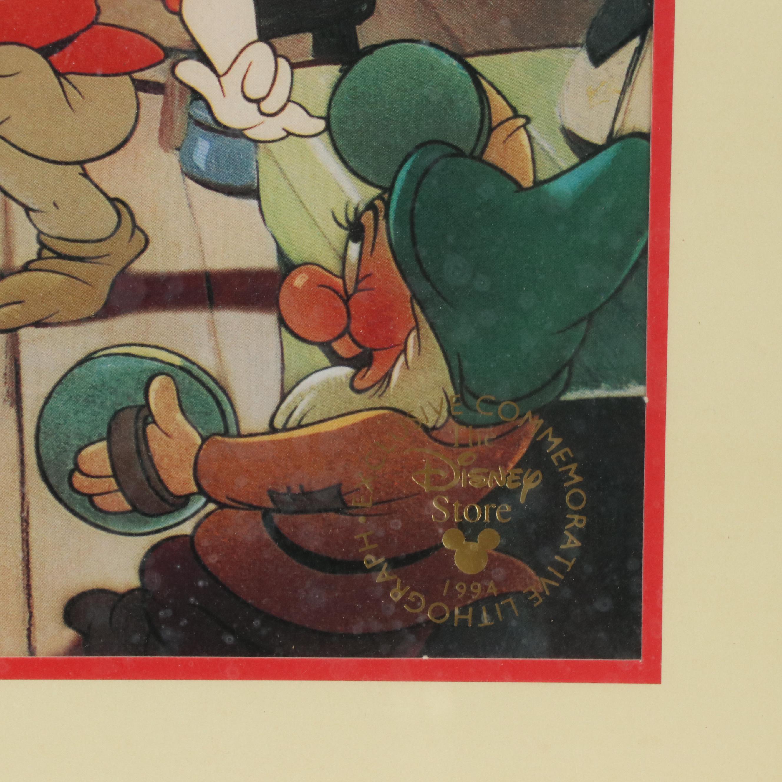 Disney Commemorative Offset Lithograph of Snow White and the Seven Dwarfs, 1994