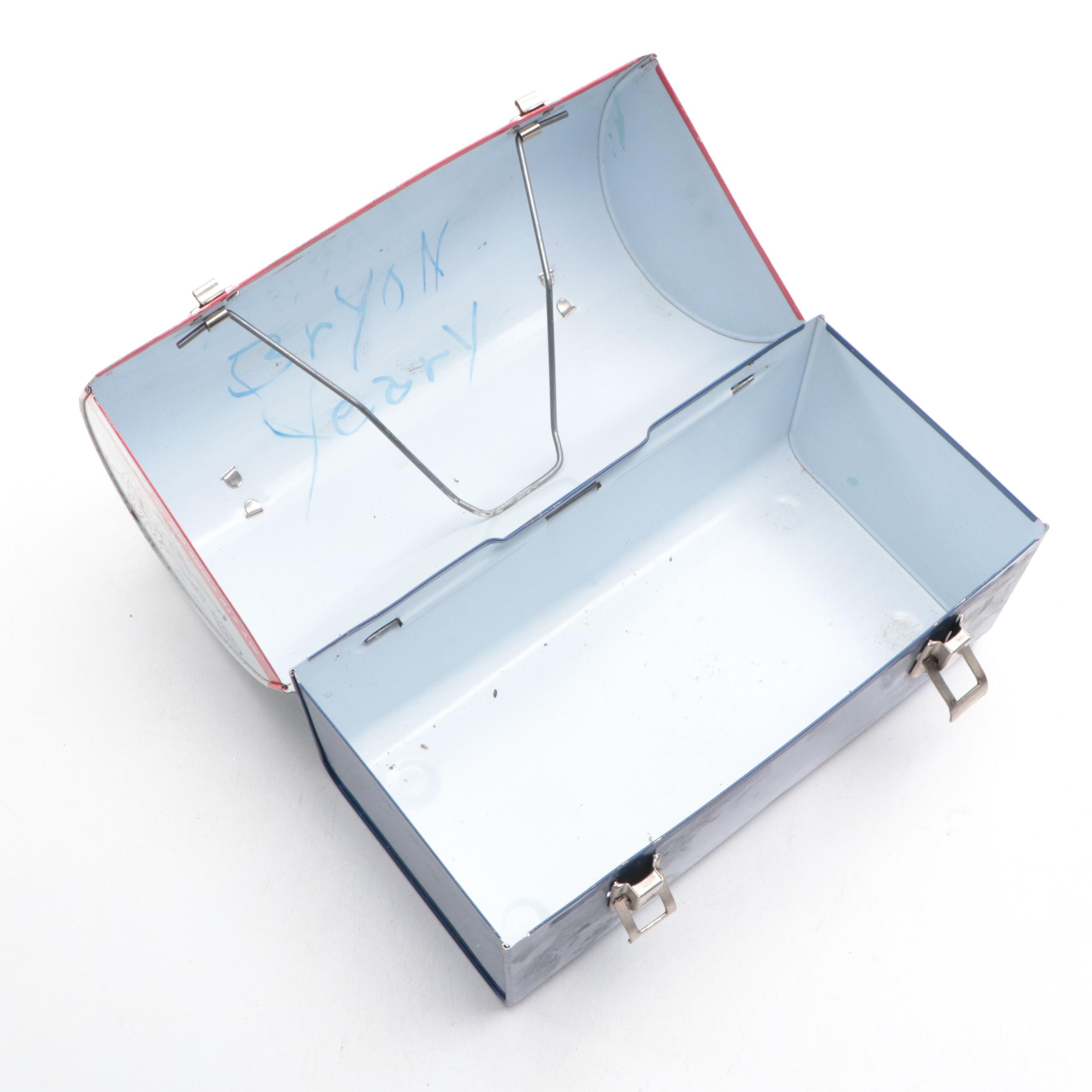 Aladdin Industries U.S. Mail "Mr. Zip" Lunchbox and Thermos, Mid-20th Century