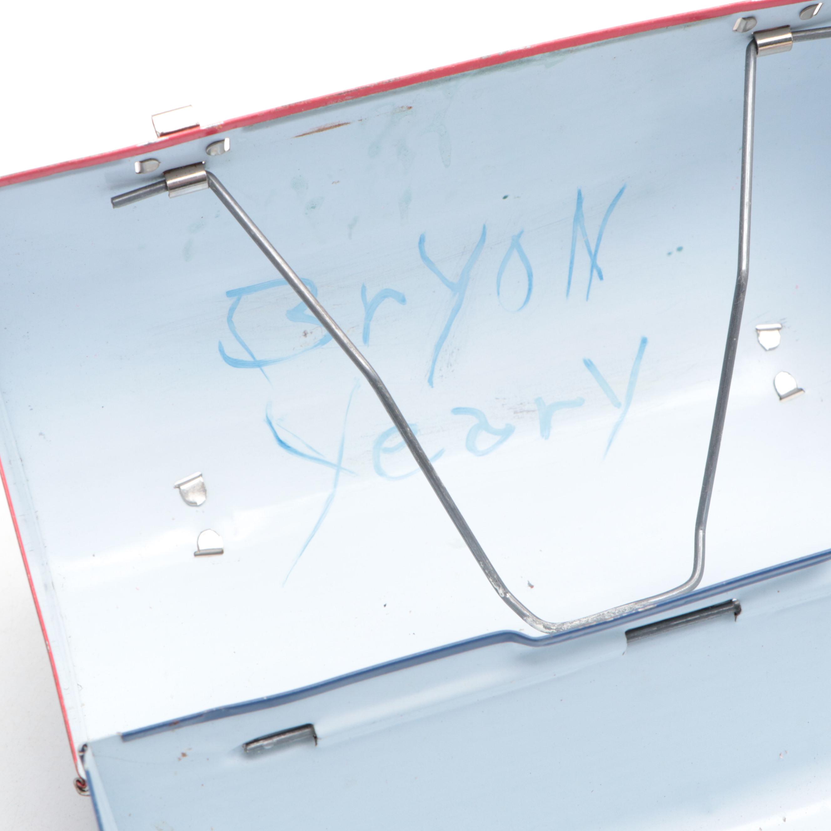 Aladdin Industries U.S. Mail "Mr. Zip" Lunchbox and Thermos, Mid-20th Century