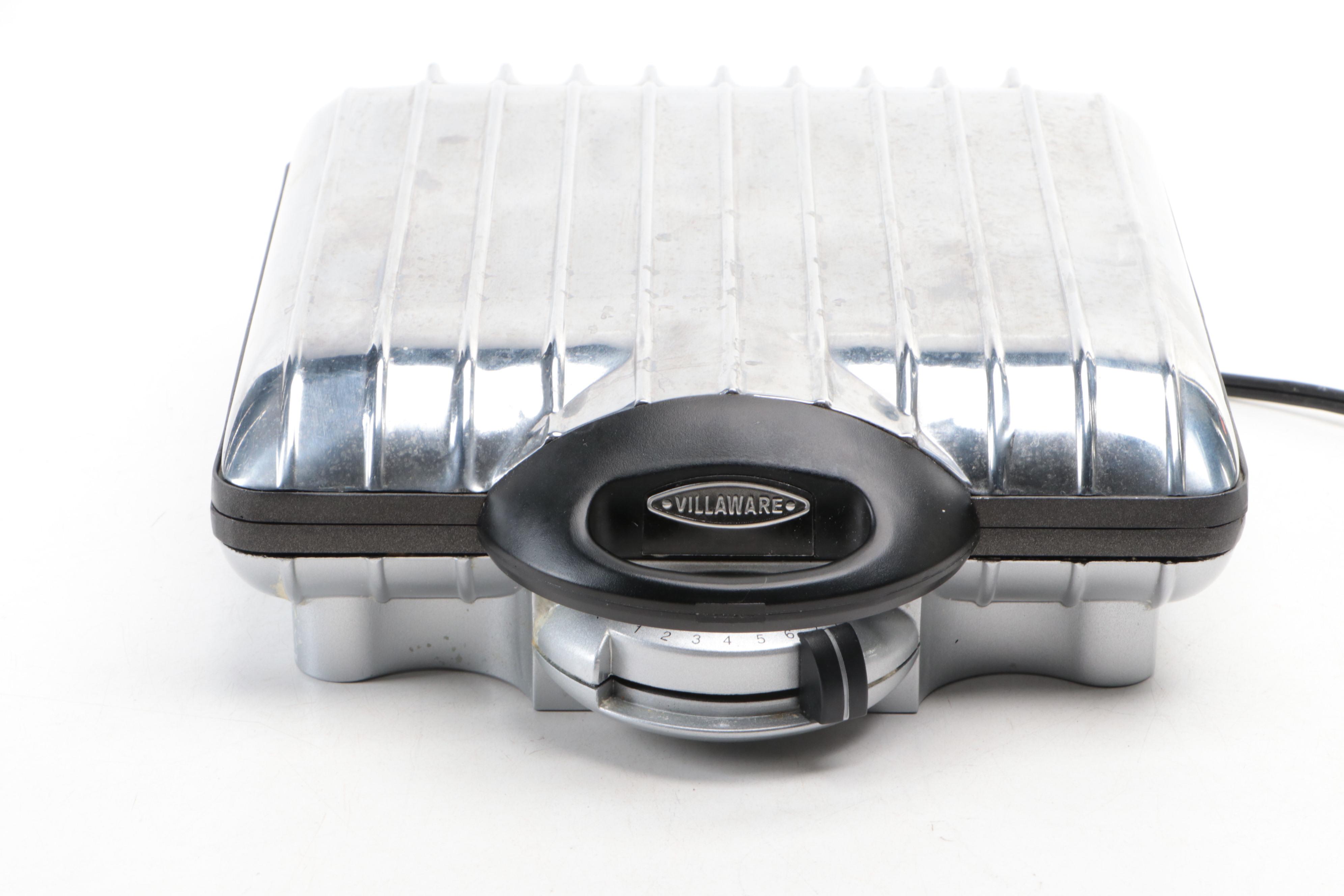 De'Longhi Convection Toaster Oven with Villaware Belgian Waffle Iron