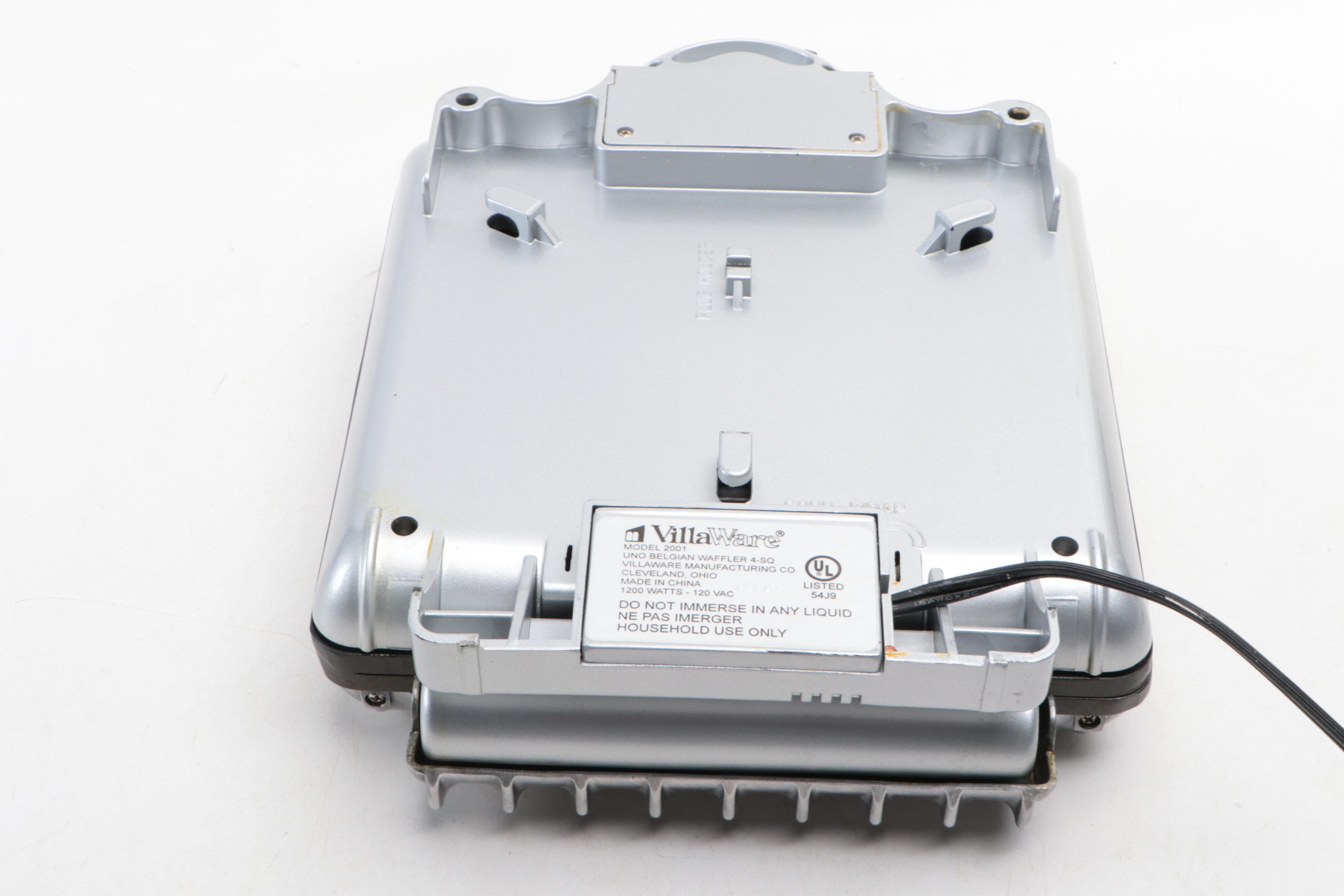 De'Longhi Convection Toaster Oven with Villaware Belgian Waffle Iron