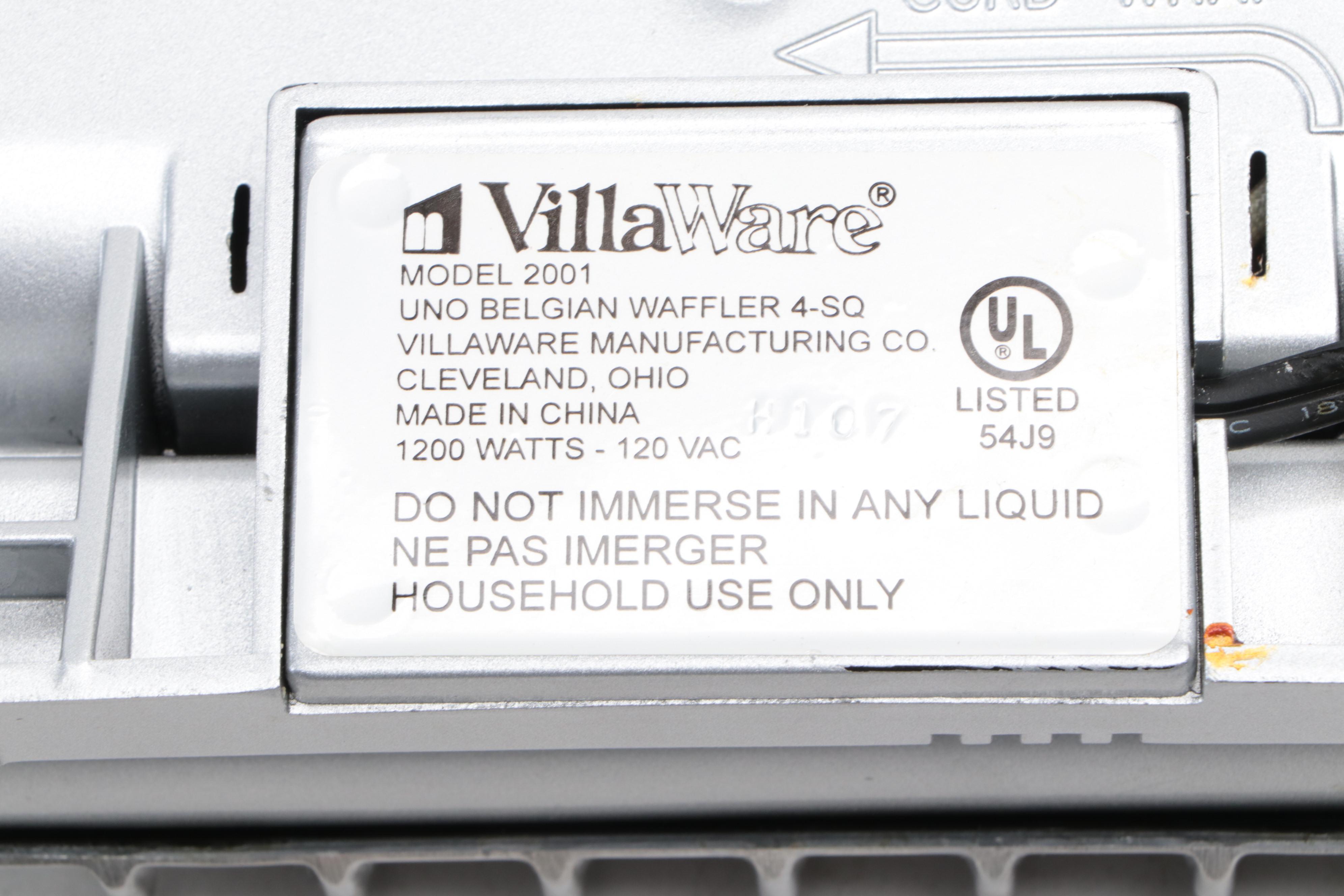 De'Longhi Convection Toaster Oven with Villaware Belgian Waffle Iron