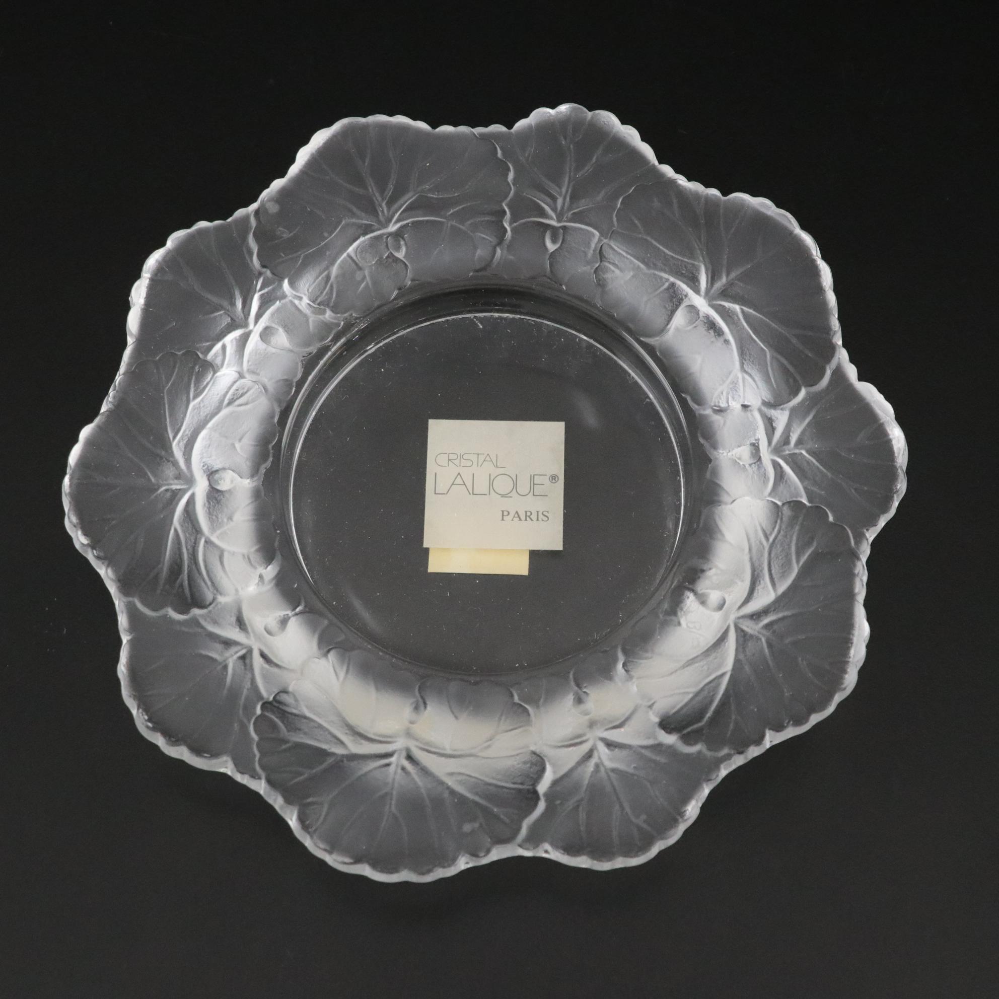 Lalique "Honfleur" Crystal Ashtray Everything But The House