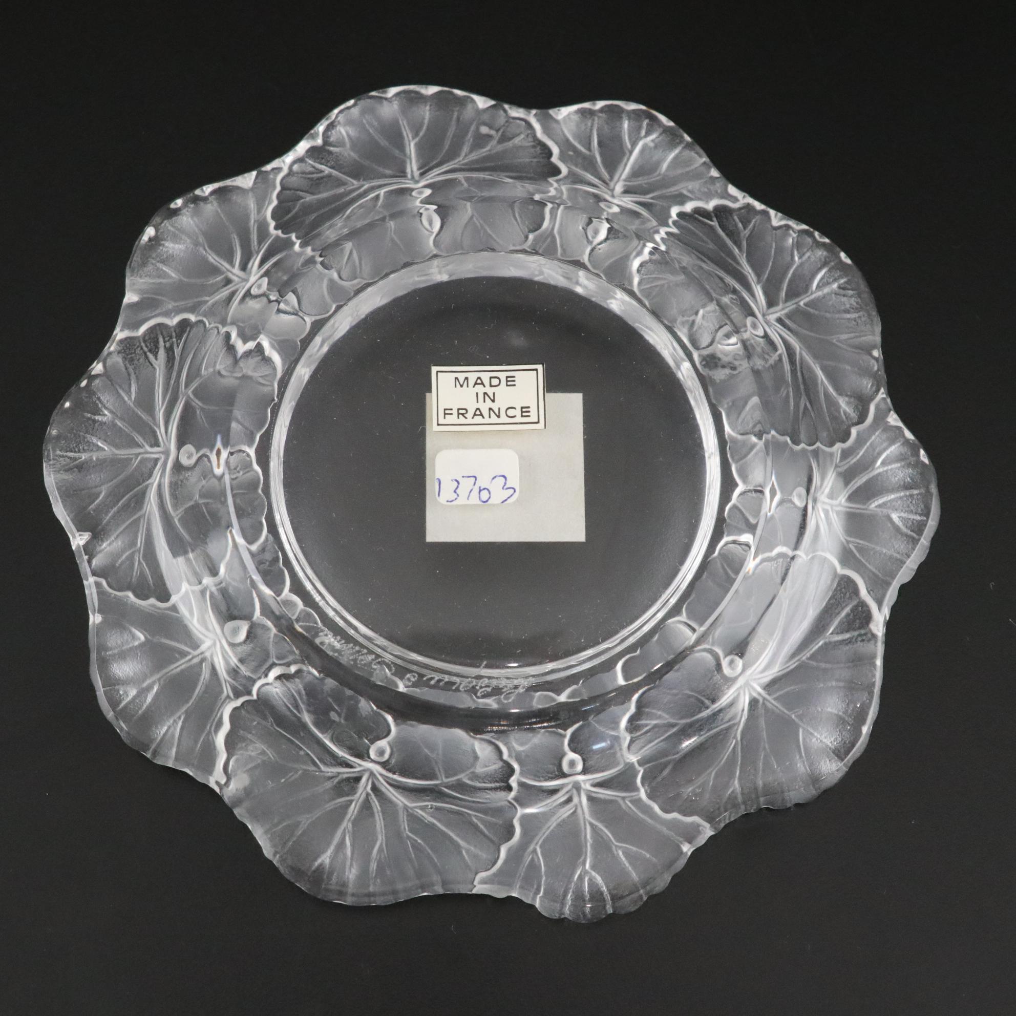 Lalique "Honfleur" Crystal Ashtray Everything But The House